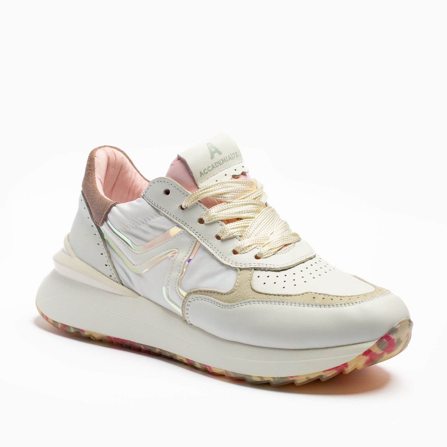 SNEAKERS IN PELLE E TESSUTO TECNICO - immagine 2