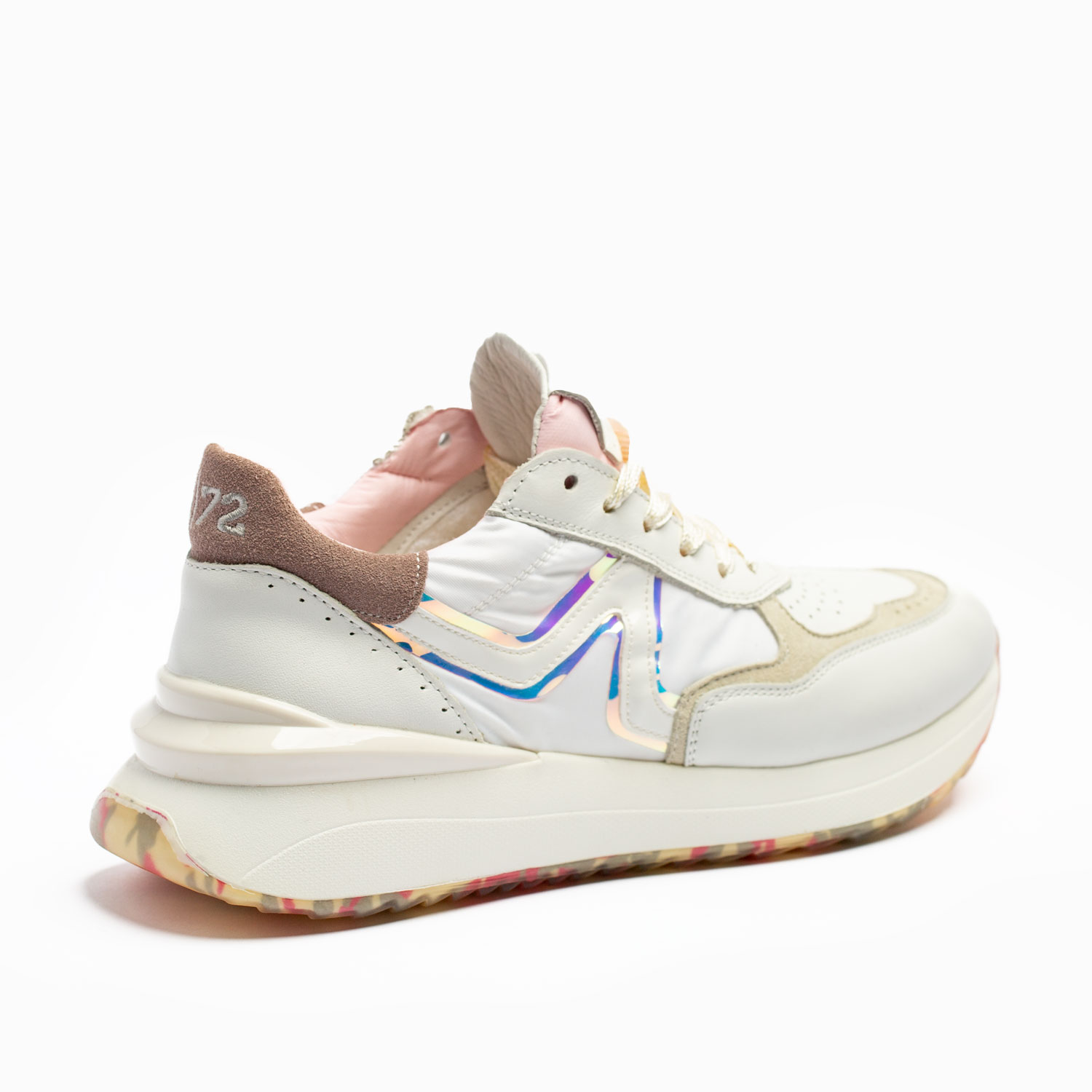 SNEAKERS IN PELLE E TESSUTO TECNICO - immagine 3