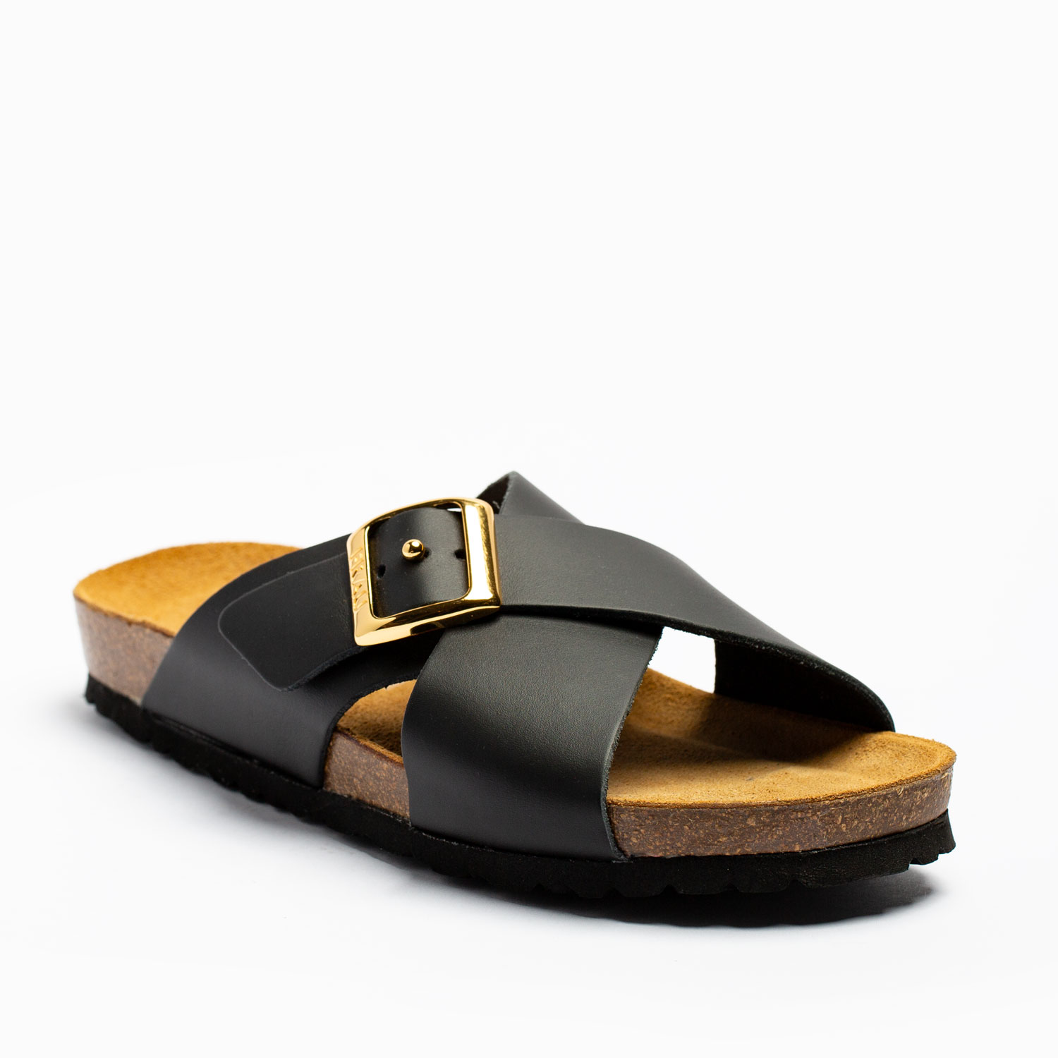 CIABATTA A INCROCIO IN PELLE FRAU - immagine 2