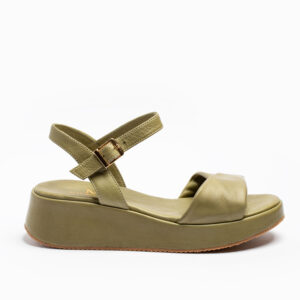 SANDALO PLATFORM CON FASCIA INTRECCIATA IN PELLE SOFT