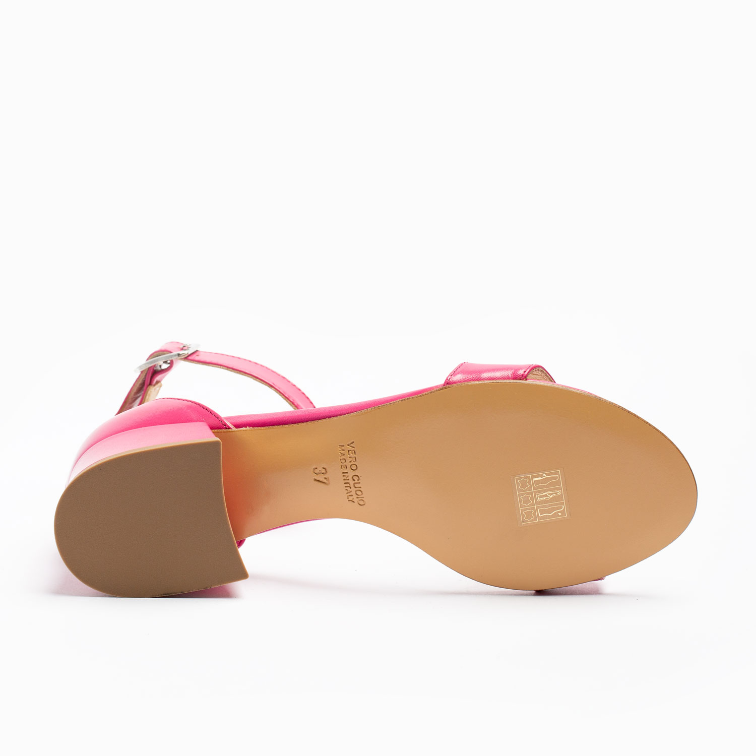 SANDALO CON TACCO IN PELLE - immagine 5