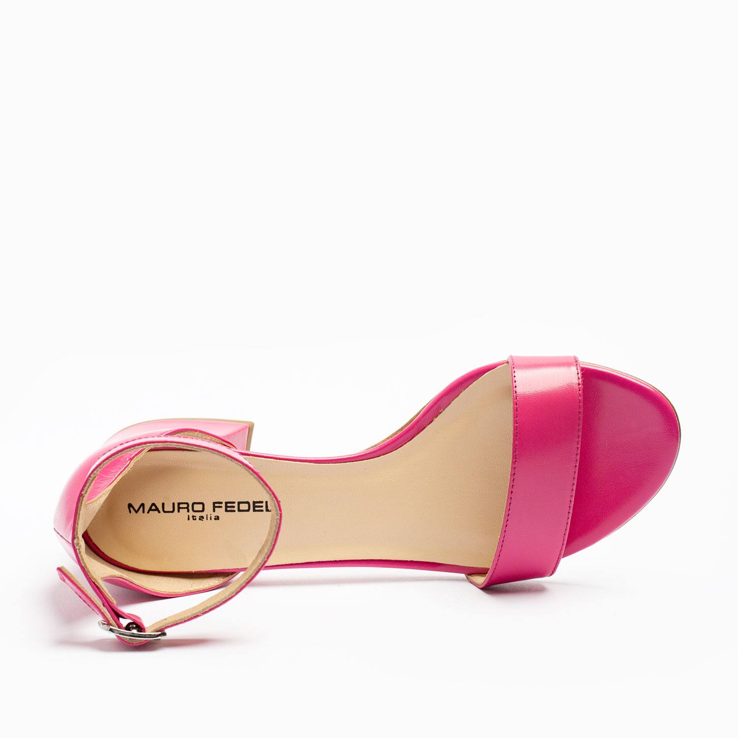 SANDALO CON TACCO IN PELLE - immagine 4