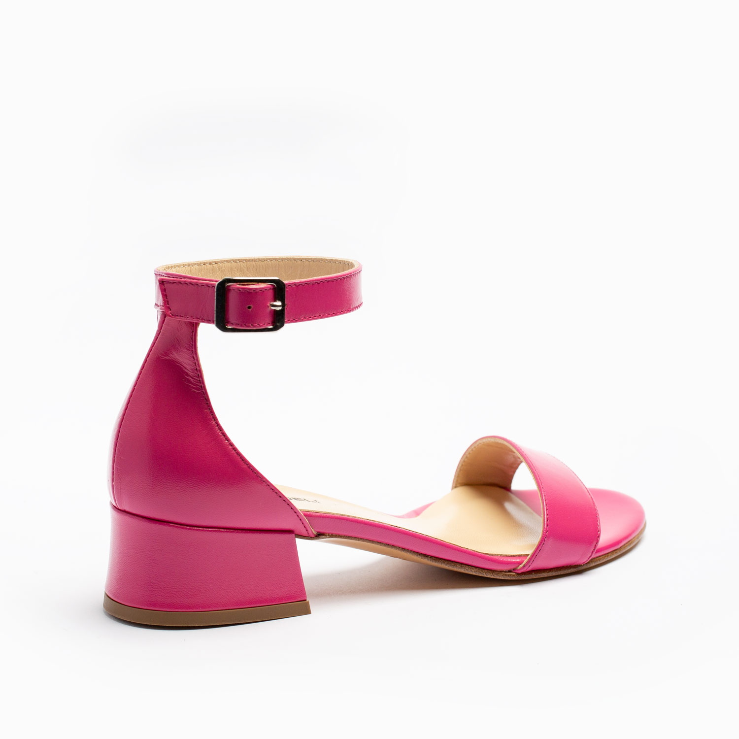 SANDALO CON TACCO IN PELLE - immagine 3