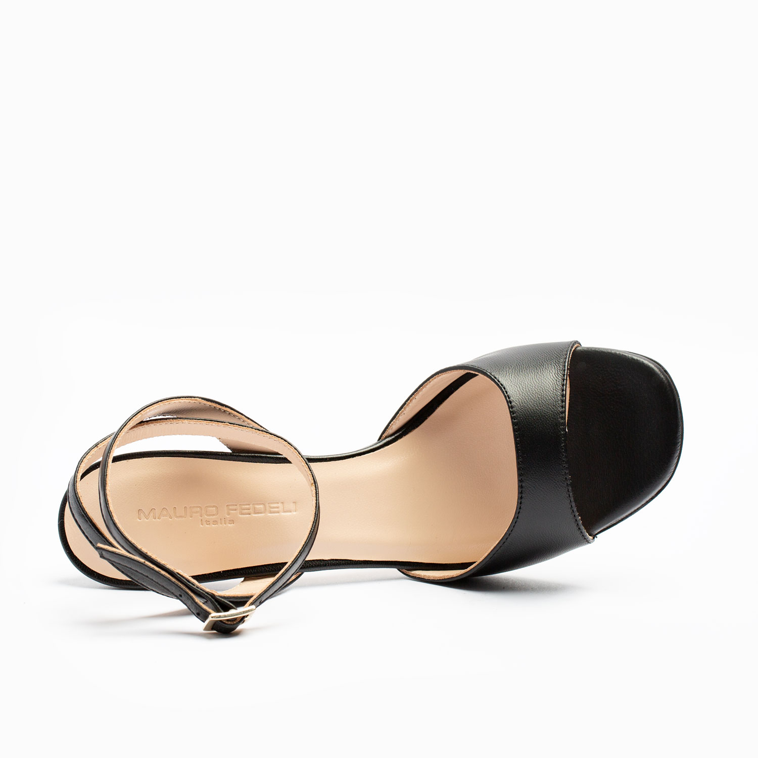 SANDALO CON TACCO IN PELLE - immagine 4