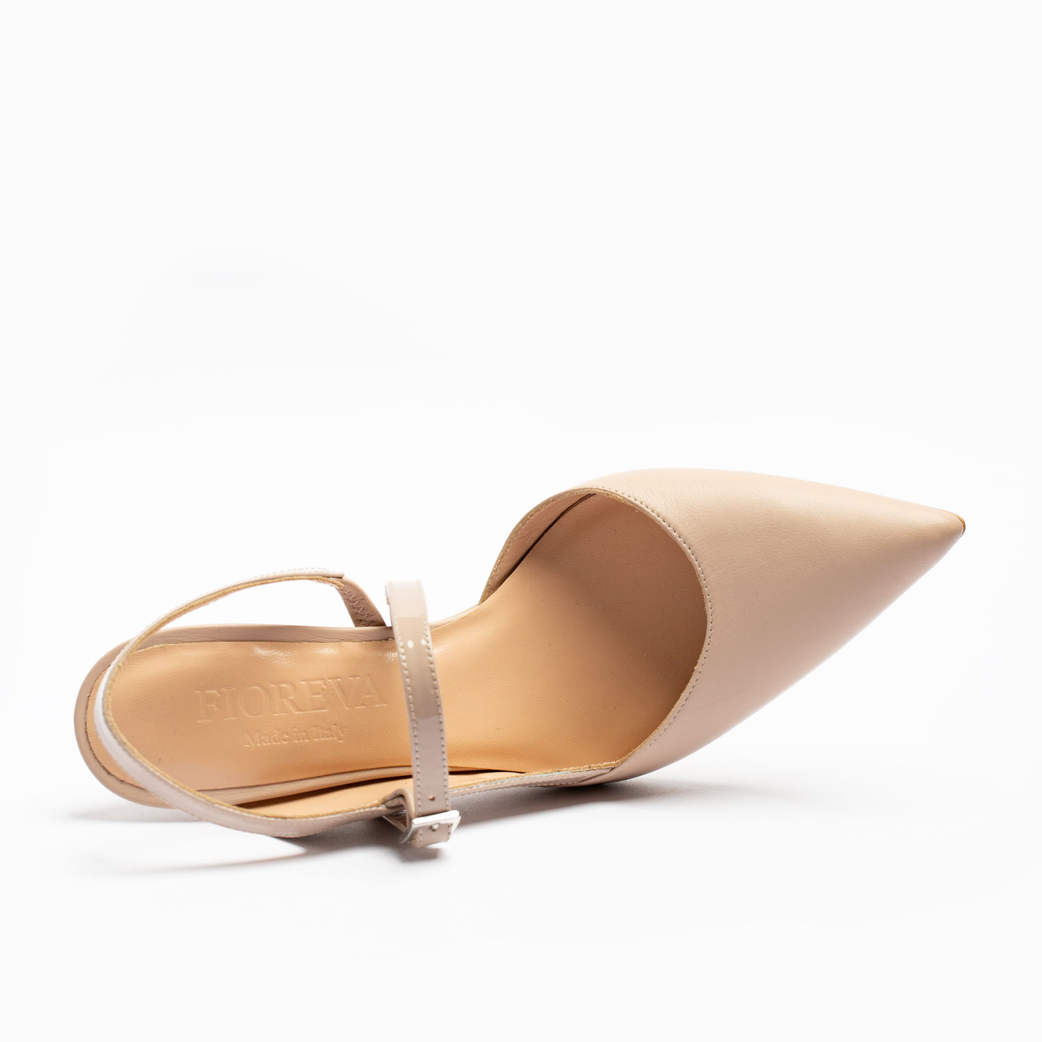 SANDALO CON TACCO IN PELLE - immagine 3