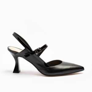 SANDALO CON TACCO IN PELLE