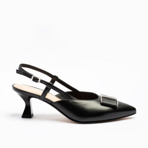 SLINGBACK IN PELLE CON TACCO