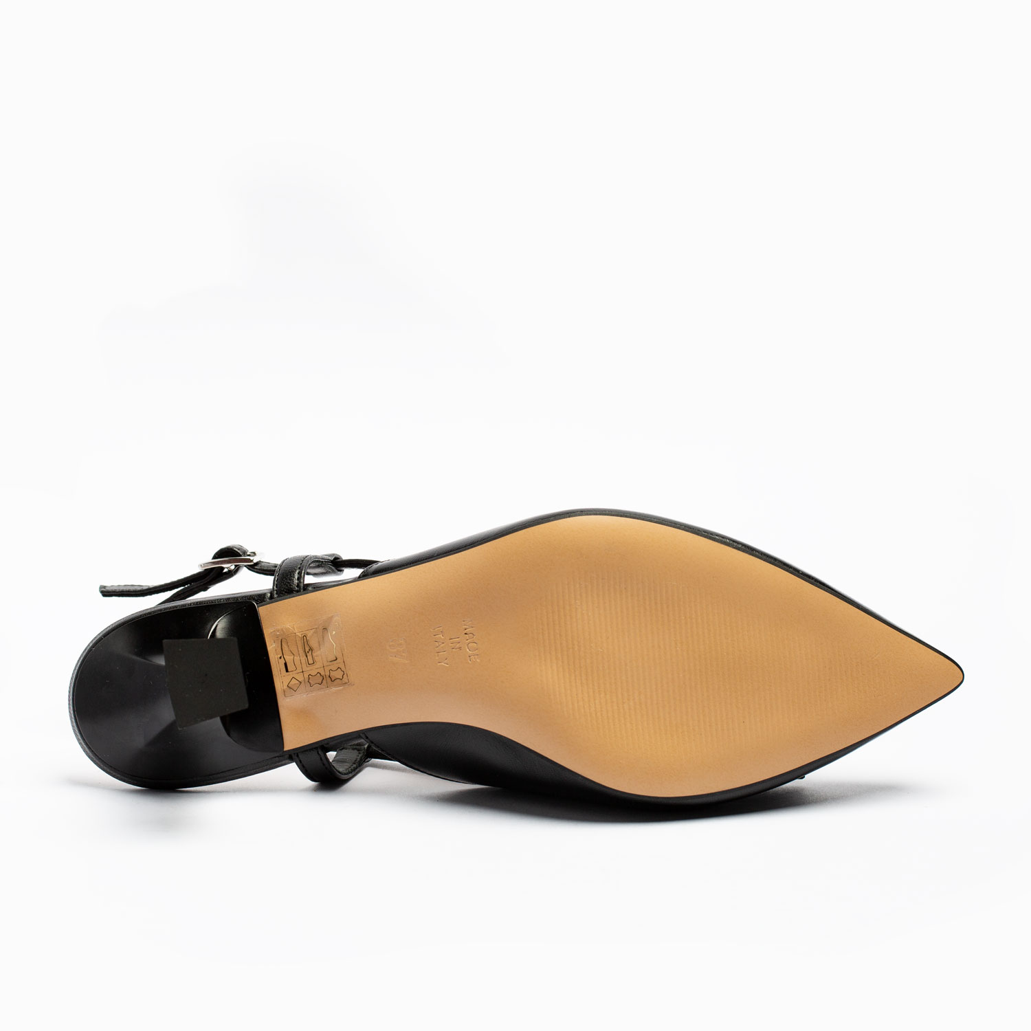 SLINGBACK IN PELLE CON TACCO - immagine 5