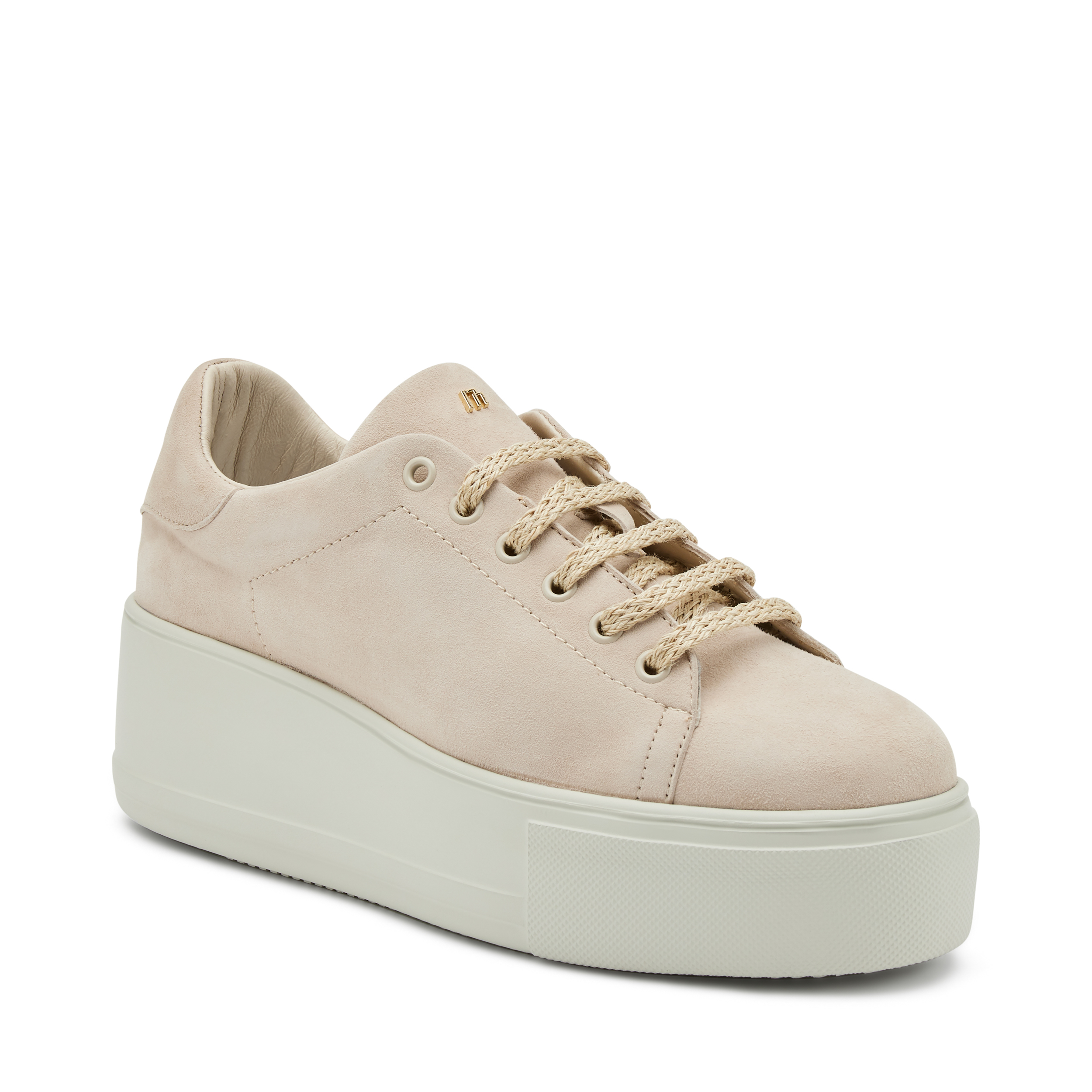 SNEAKERS PLATFORM IN PELLE SCAMOSCIATA FRAU 39B0 - immagine 2