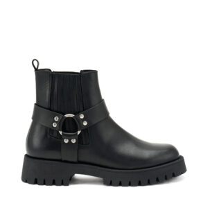 Beatles in pelle con suola carro FRAU