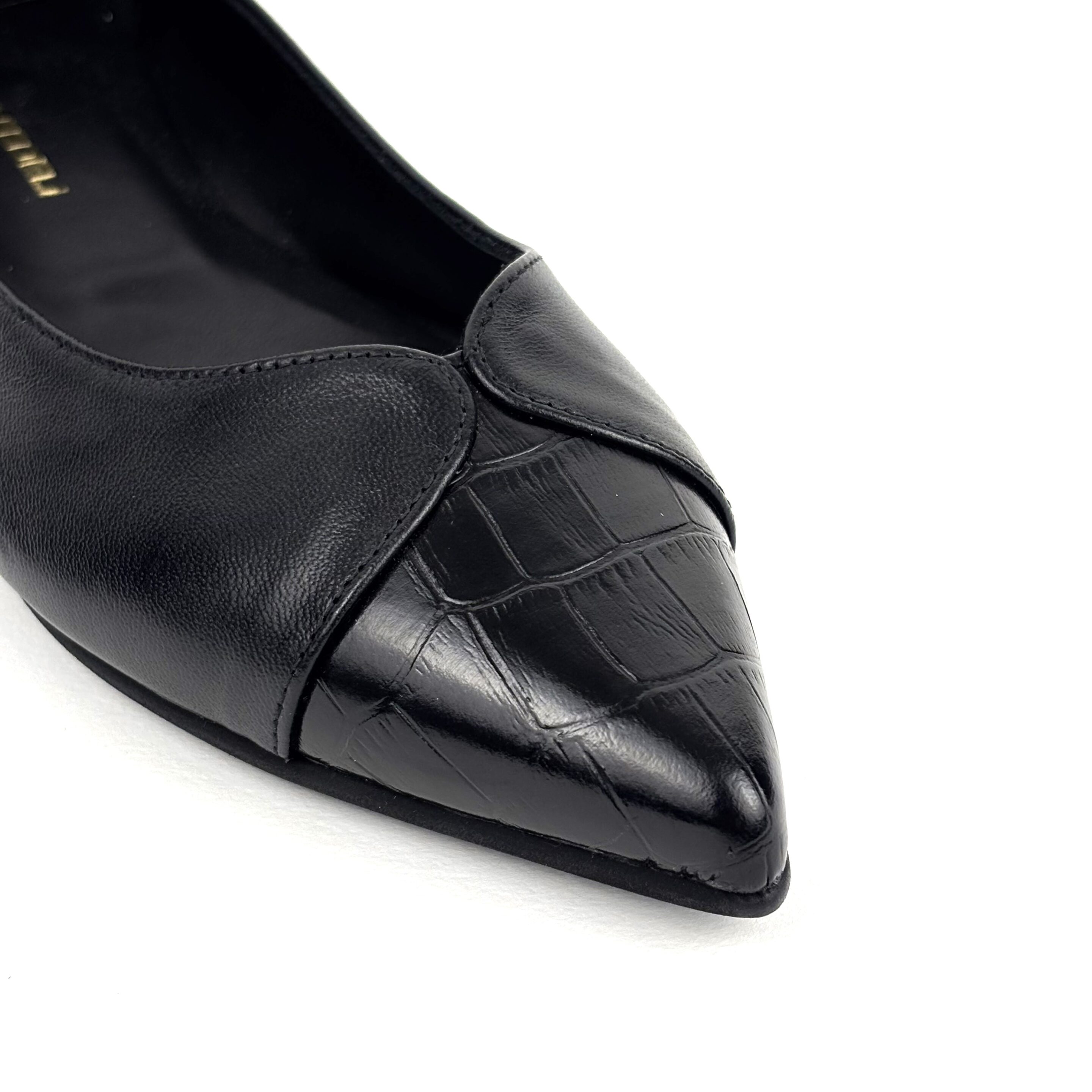 Ballerina in pelle con inserti in coccodrillo MAURO FEDELI - immagine 5