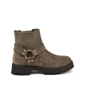 Beatles in pelle scamosciata con suola carro FRAU