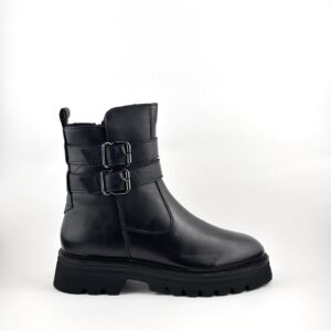 Anfibio in pelle con suola carro