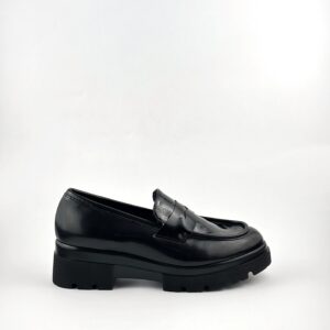 Mocassino lucido con suola carro MAURO FEDELI