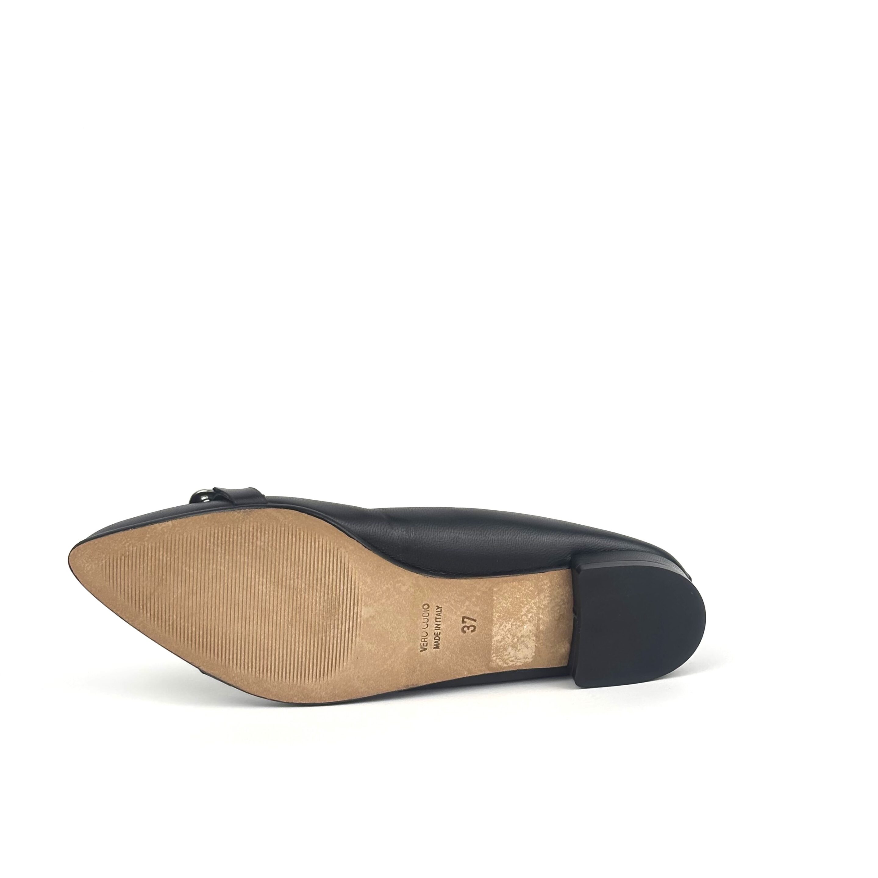 BALLERINA ELEGANTE IN PELLE CON MORSETTO - immagine 5