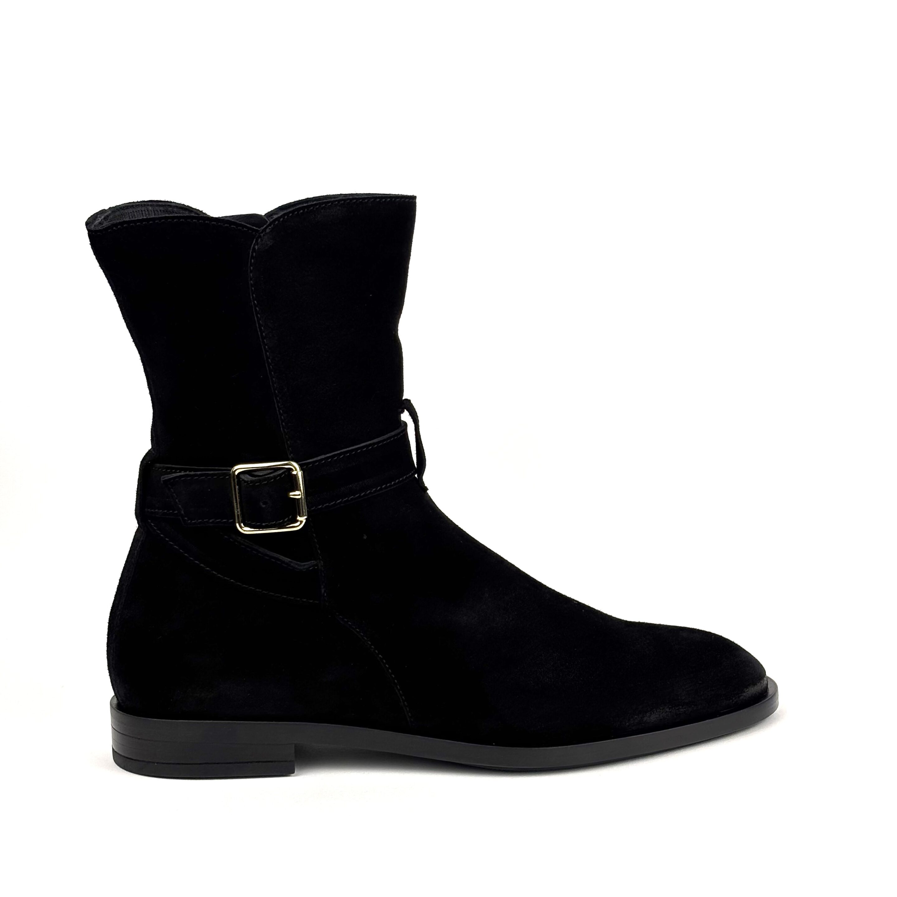 Stivaletto in pelle scamosciata