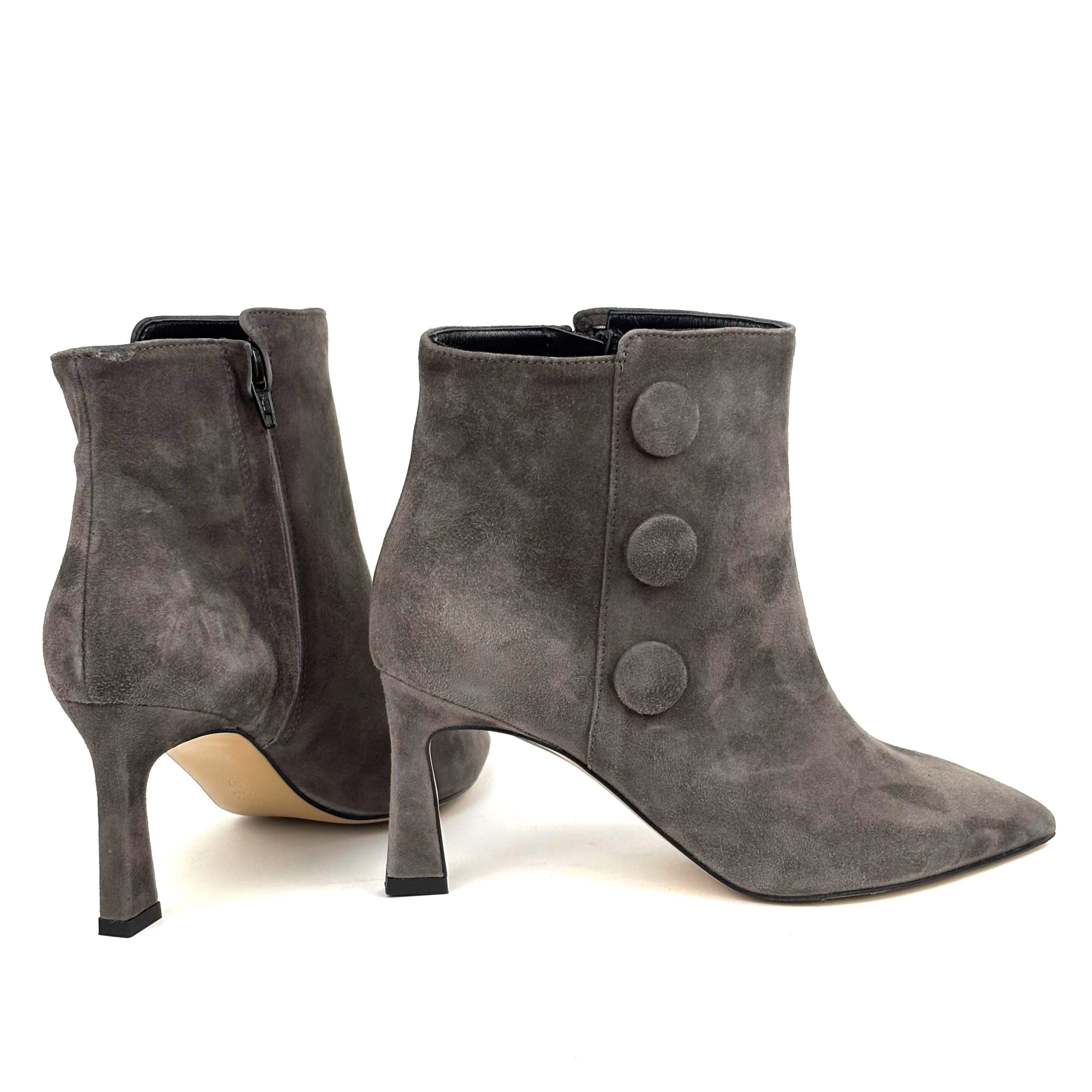 STIVALETTO IN CAMOSCIO GRIGIO MAURO FEDELI - immagine 4