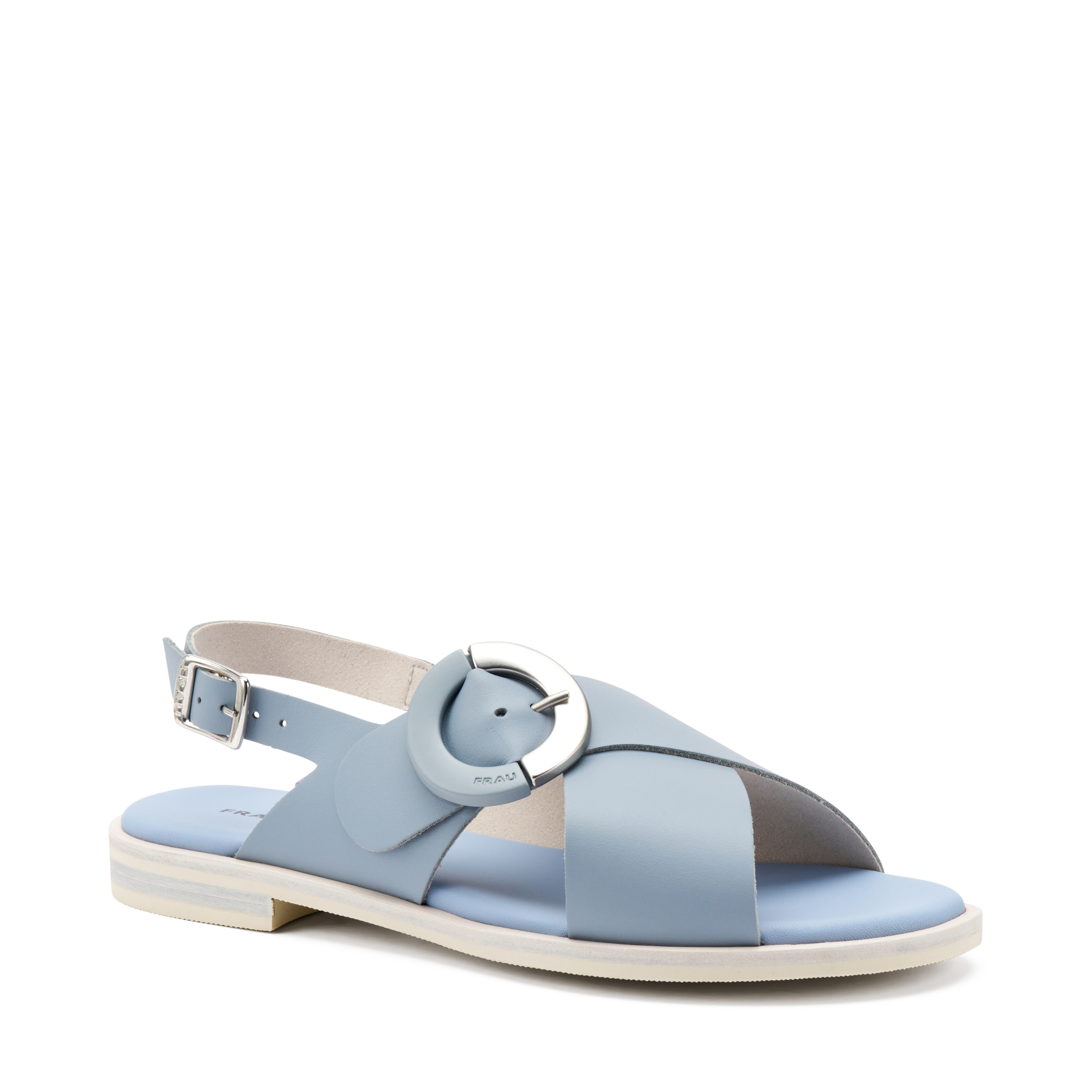 Sandalo a incrocio con fibbia FRAU - immagine 2