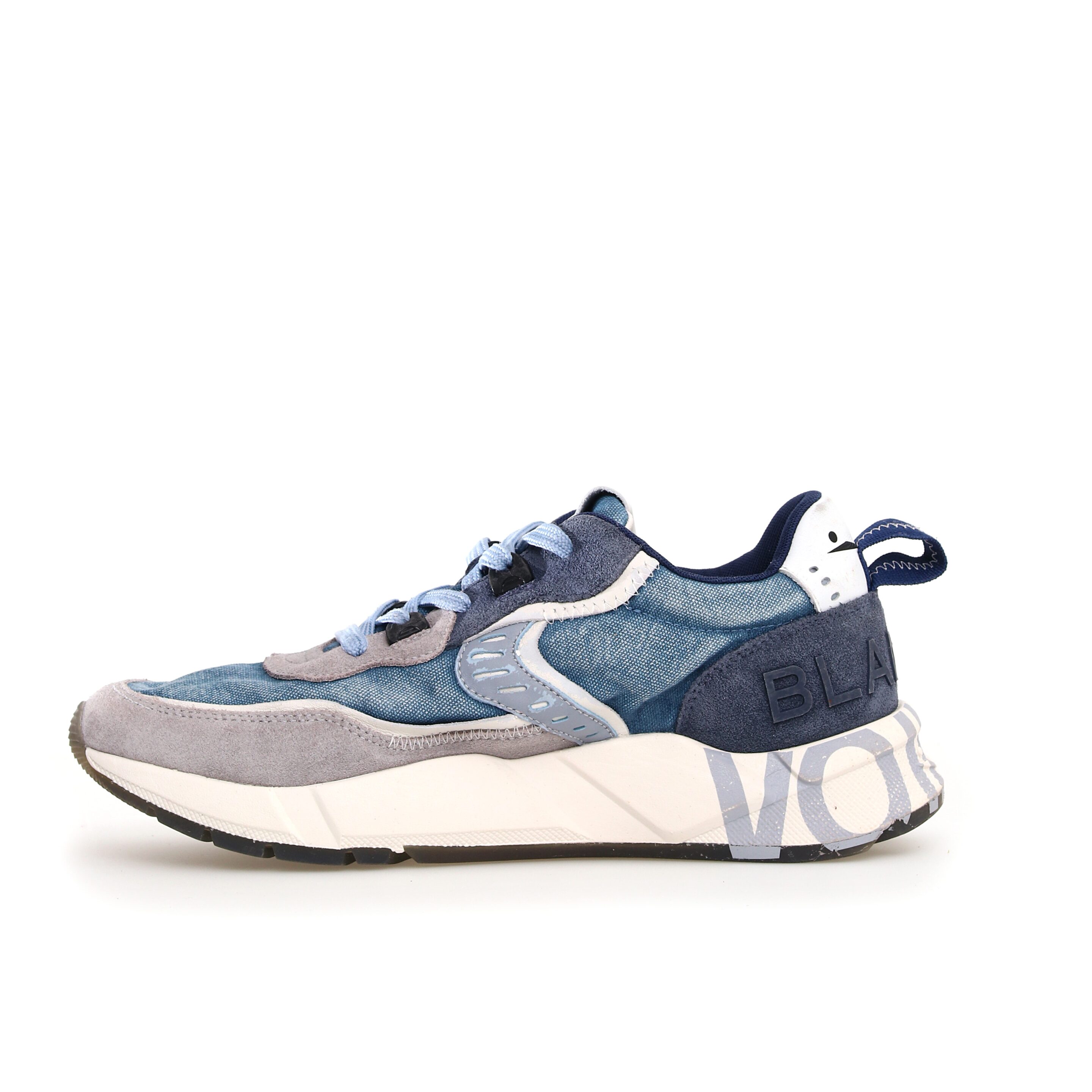 Sneakers in suede e tessuto CLUB01 VOILE BLANCHE - immagine 3