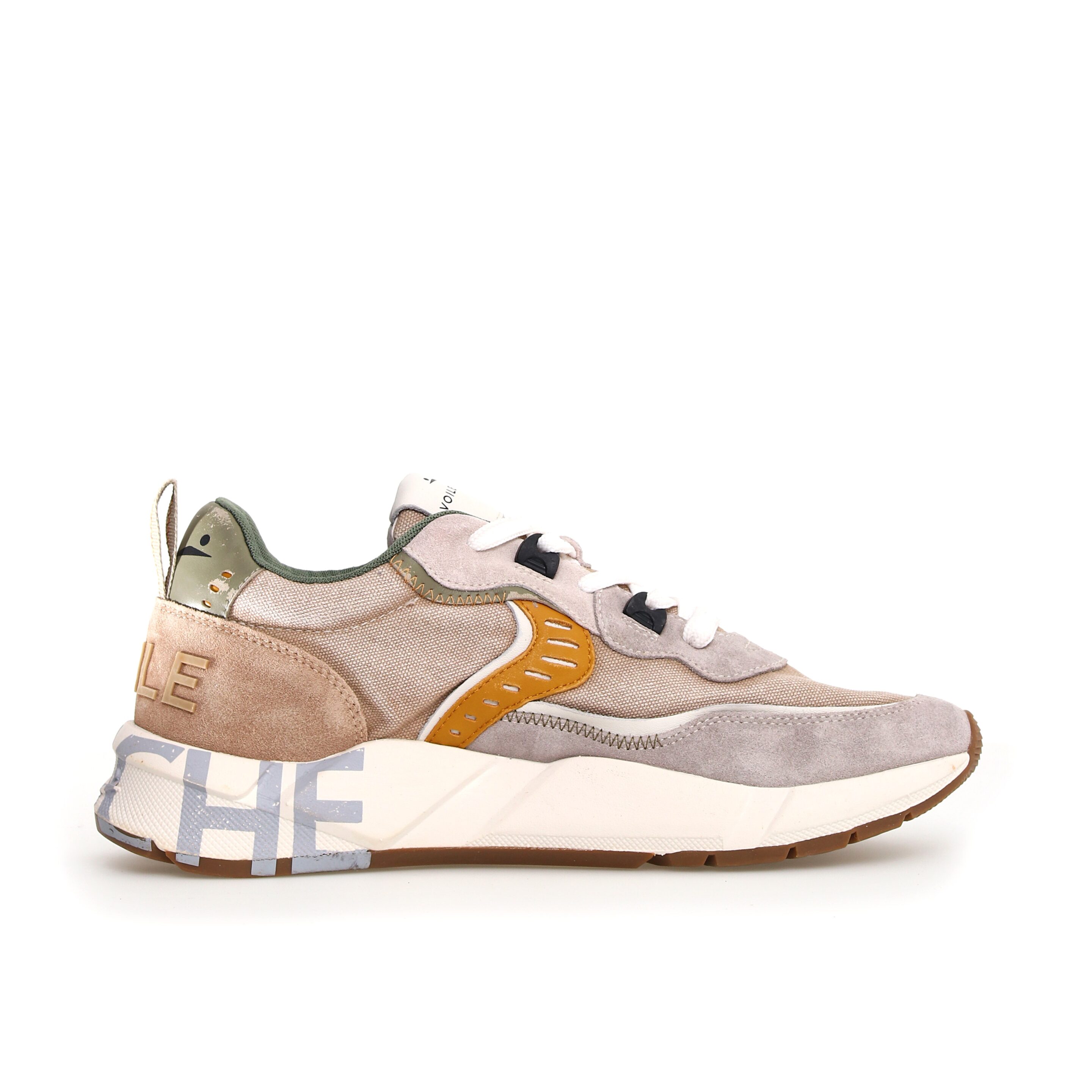 Sneakers in suede e tessuto CLUB01 VOILE BLANCHE - immagine 4