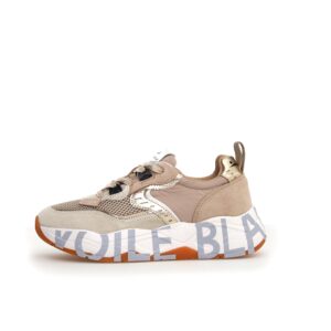 Sneakers in suede e tessuto tecnico CLUB 105. VOILE BLANCHE