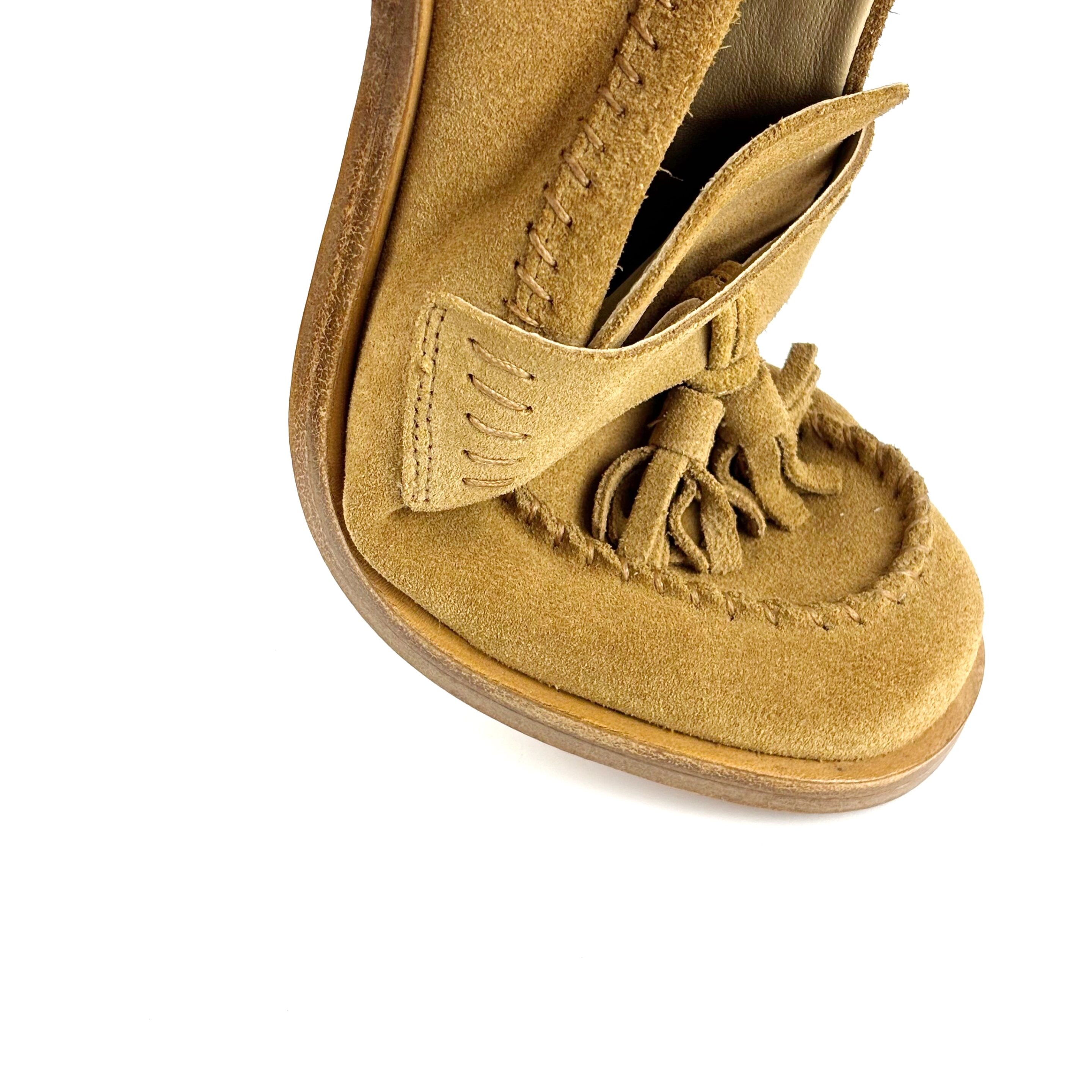 Mocassini donna in camoscio con nappine Janet & Janet  - immagine 6