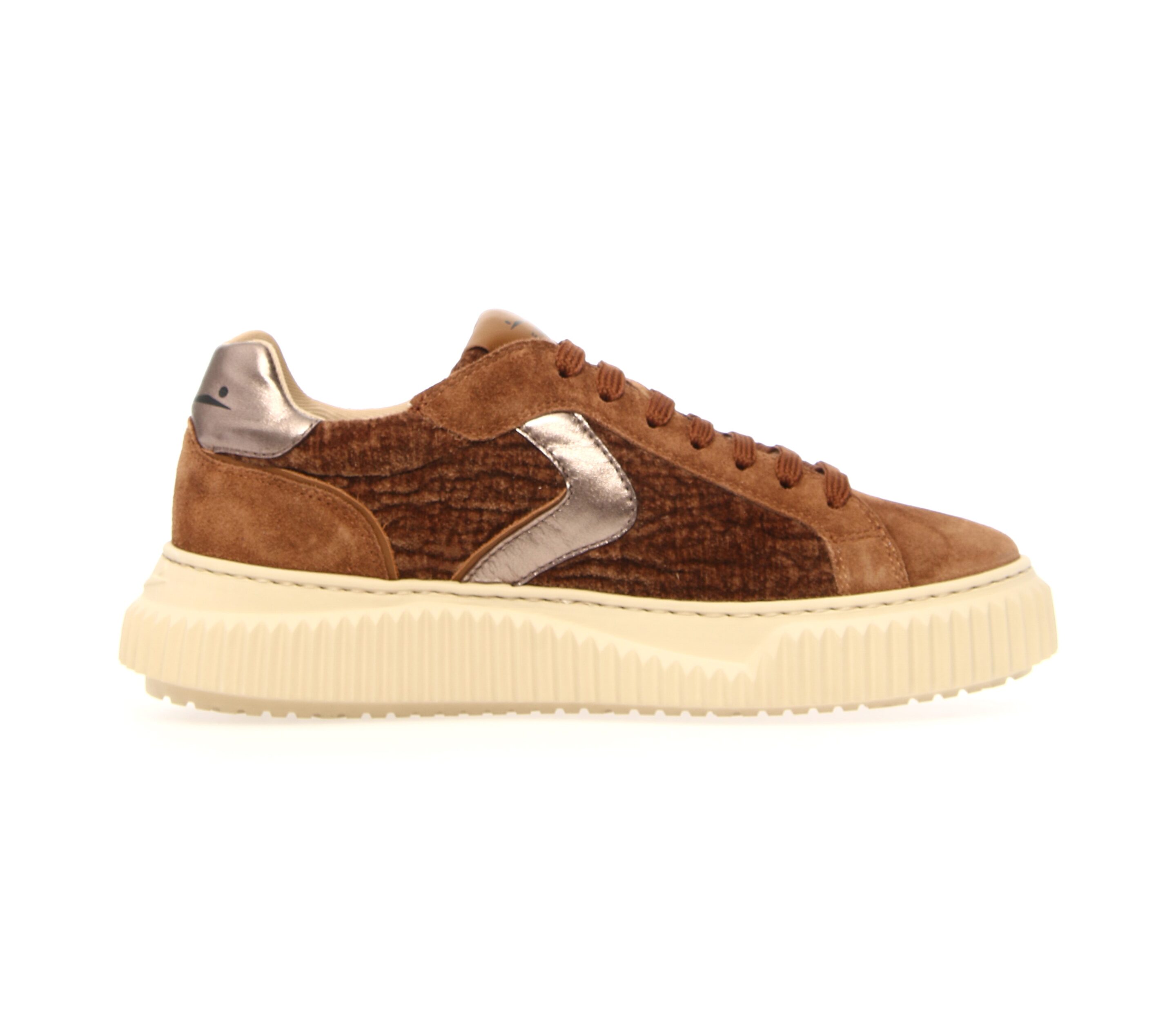 - Sneakers in pelle e suede - Marrone chiaro LIPARI - immagine 4