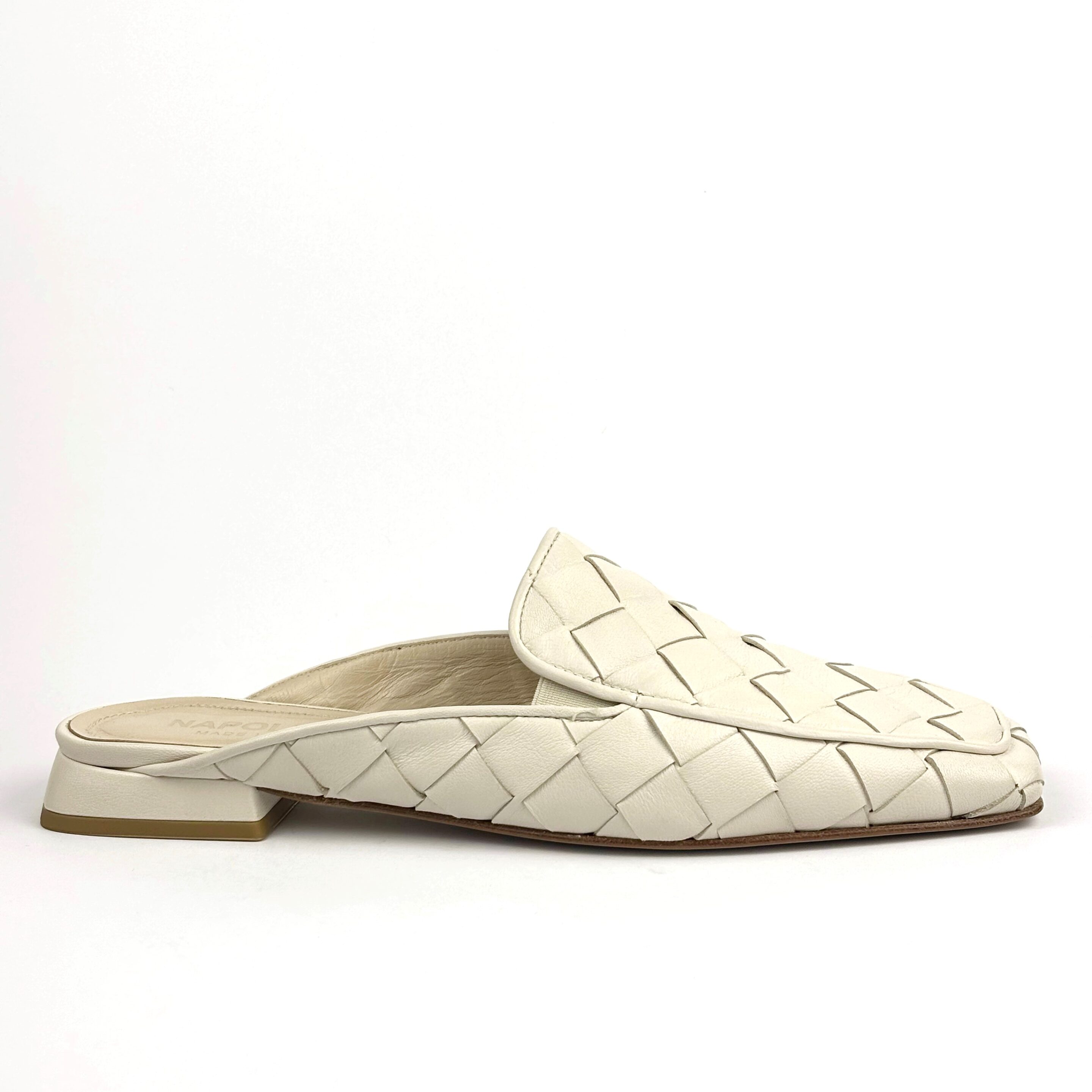 Sabot intrecciato in pelle – Made in Italy con fondo in vero cuoio