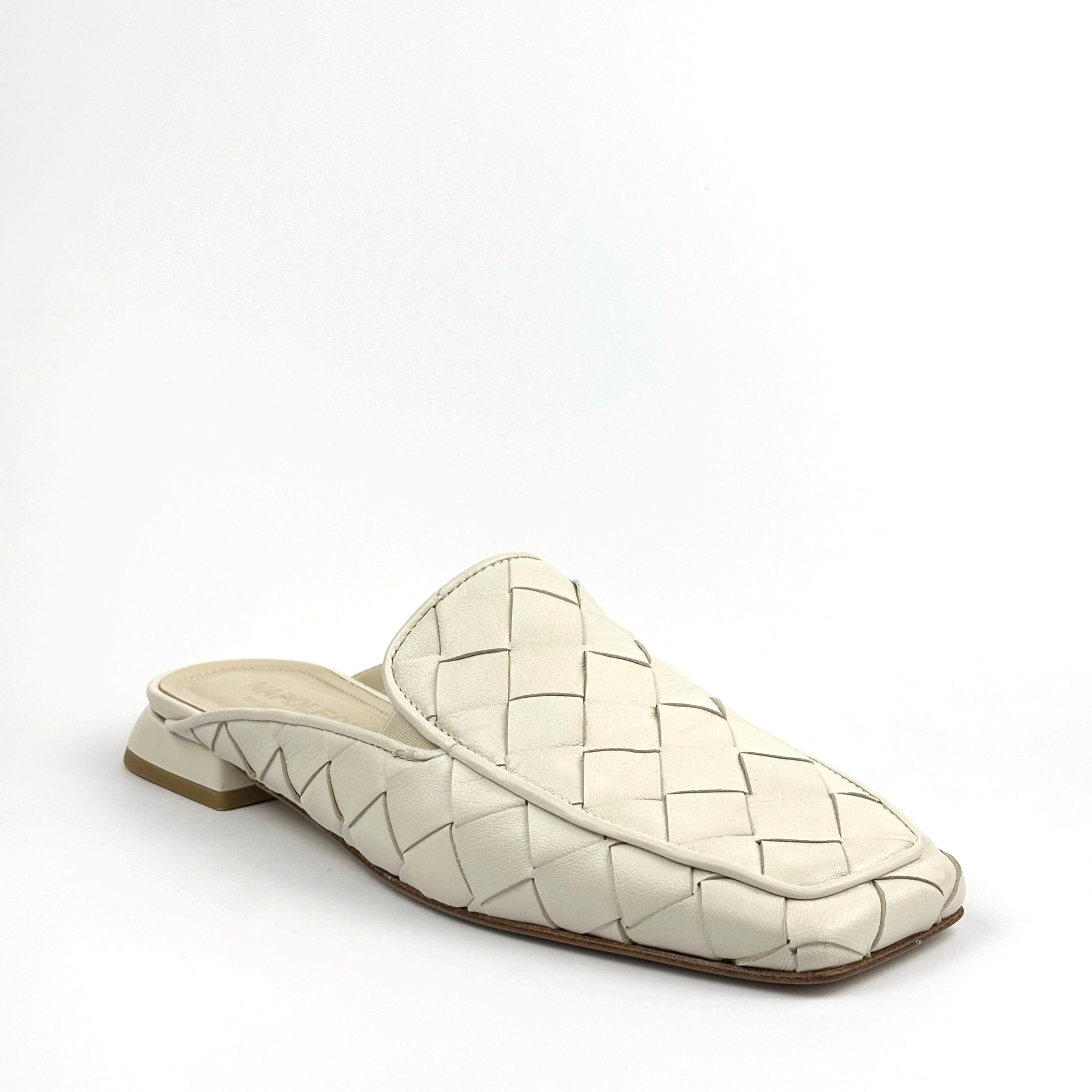 Sabot intrecciato in pelle – Made in Italy con fondo in vero cuoio - immagine 3