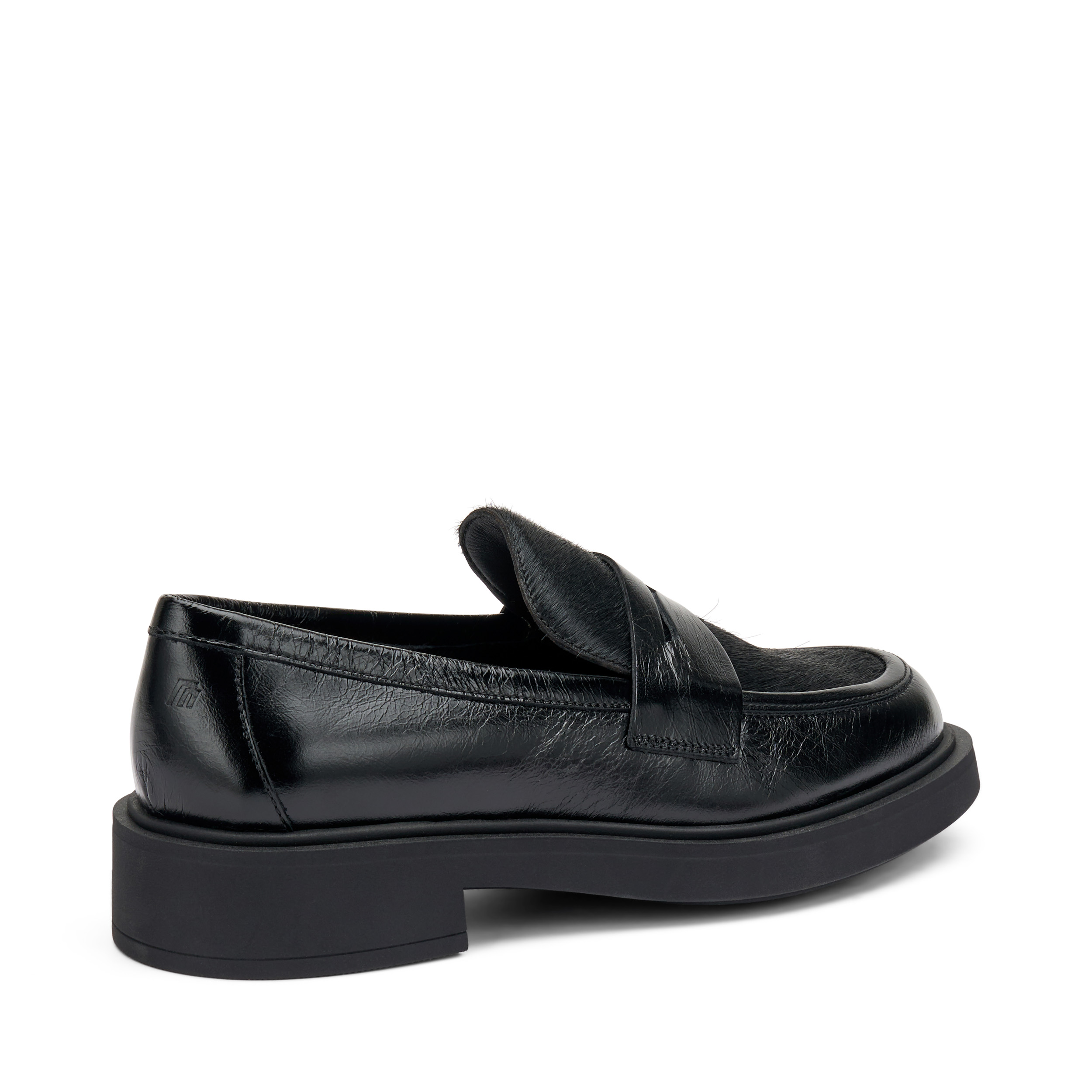 Mocassini in bimateriale pelle e cavallino FRAU - immagine 2