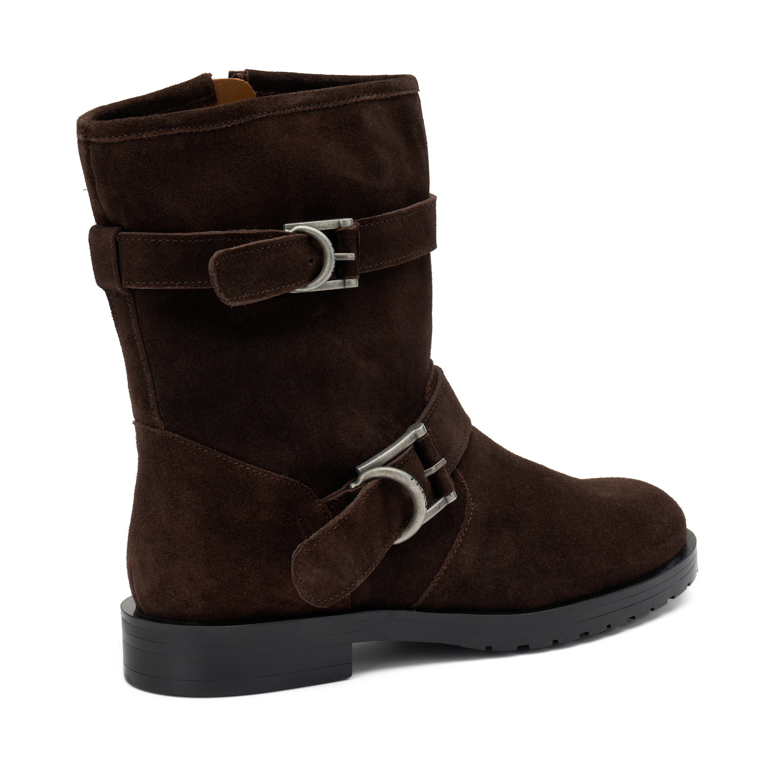 Stivaletti biker doppia fibbia in suede FRAU - immagine 3