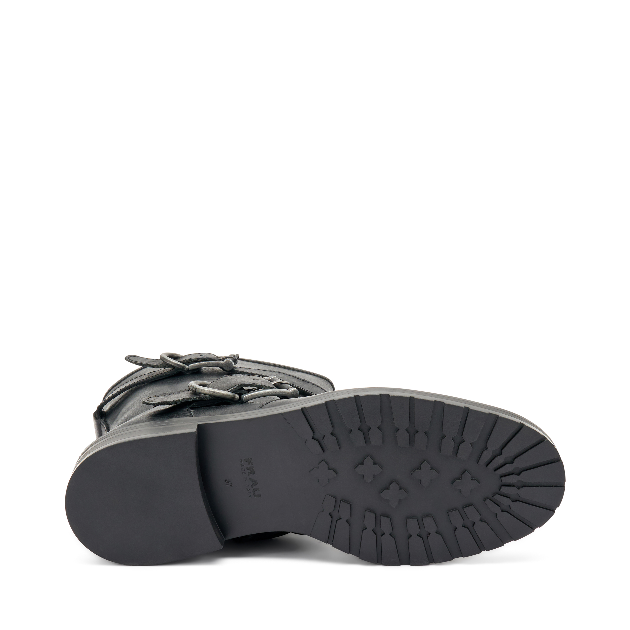 Stivaletti biker doppia fibbia in pelle FRAU 87L4 - immagine 5