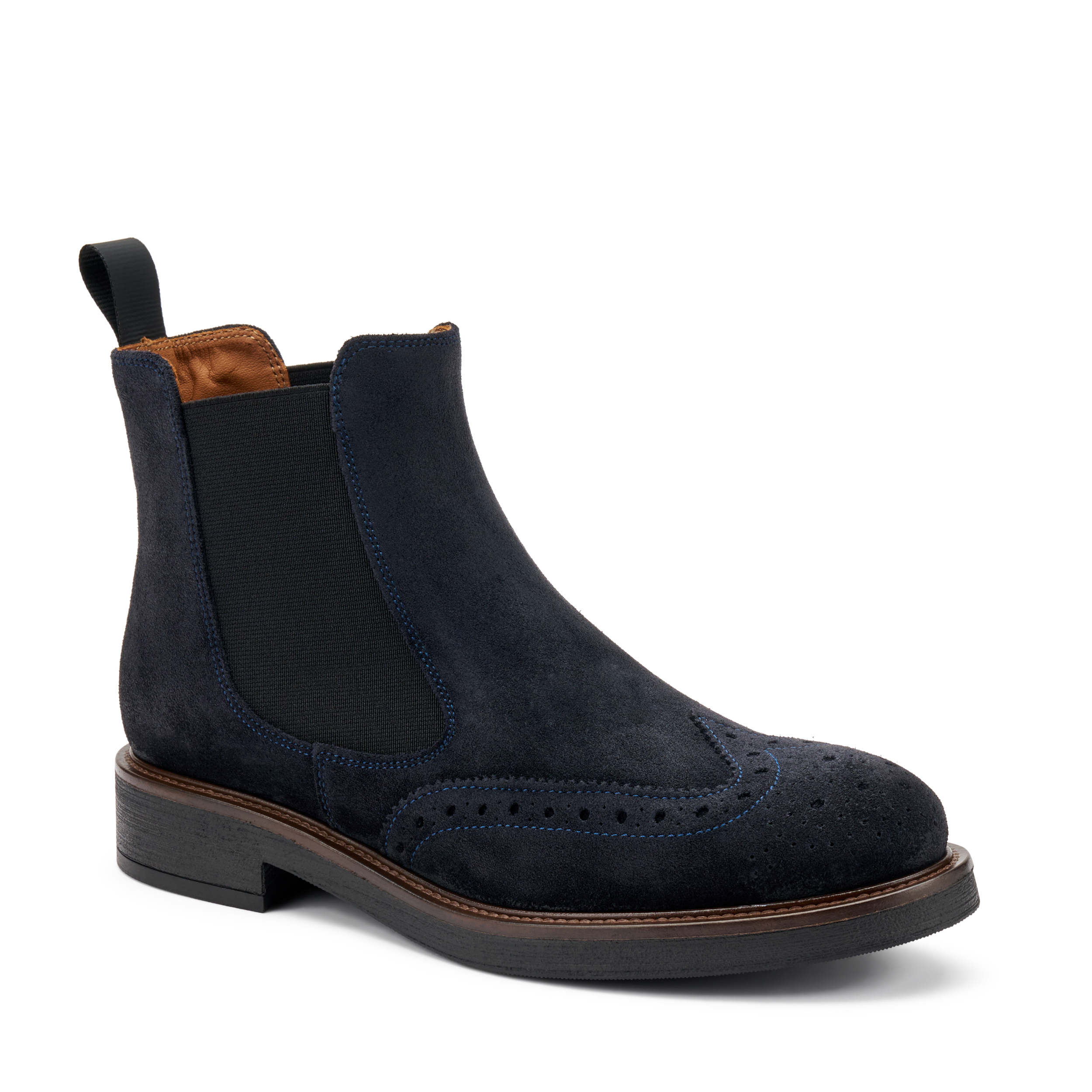Beatles in pelle scamosciata blu con finish ombreggiato FRAU art: A96C6 - immagine 3