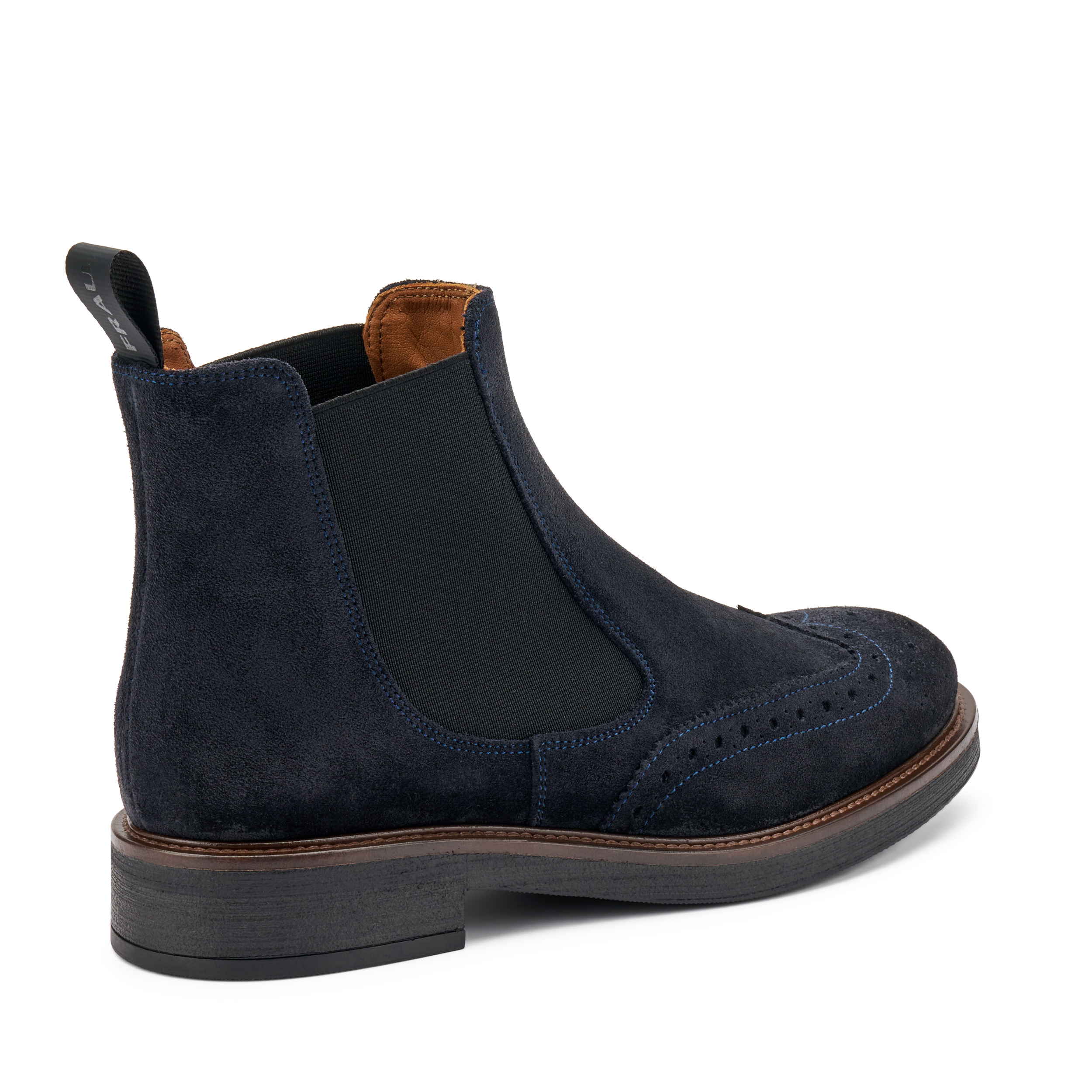Beatles in pelle scamosciata blu con finish ombreggiato FRAU art: A96C6 - immagine 2