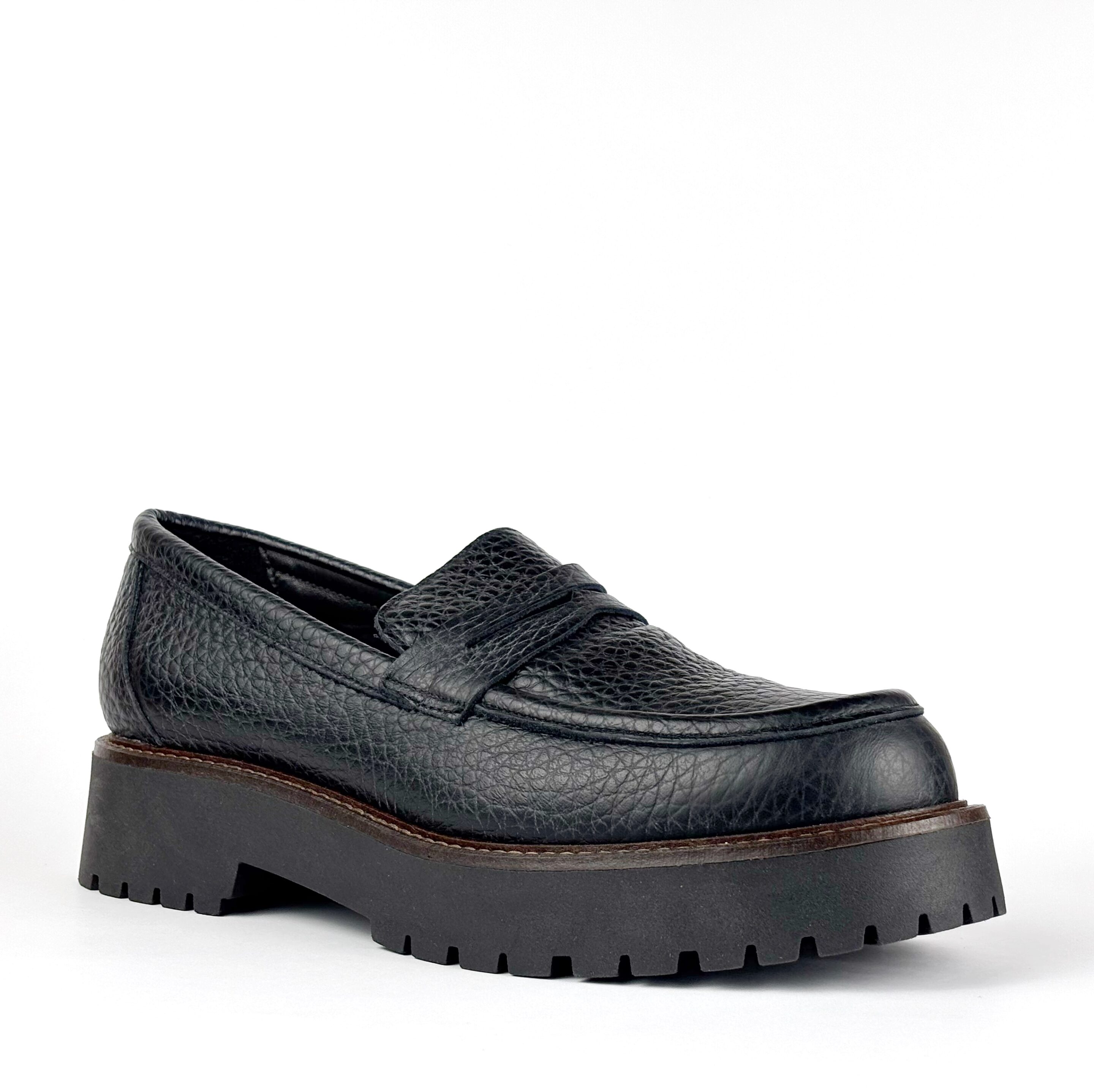 Mocassino Donna in Pelle Made in Italy con Suola Carrarmato - immagine 3
