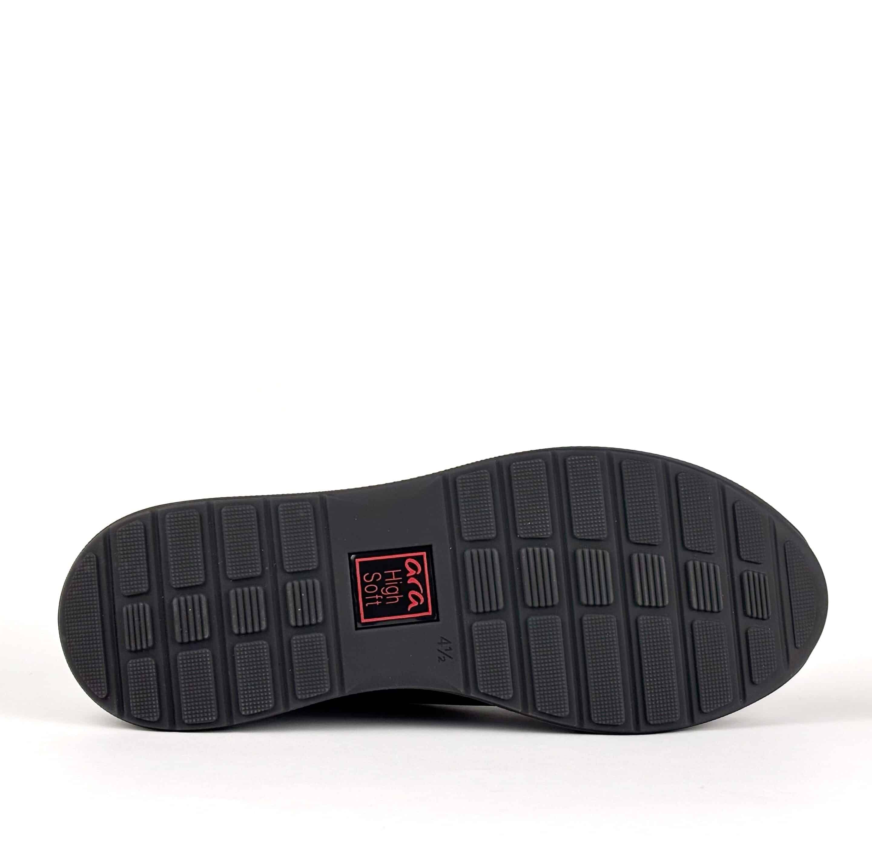 Ara Sneakers Donna in Pelle Nera con Zip – Comfort Pianta Larga 12-24801 - immagine 2