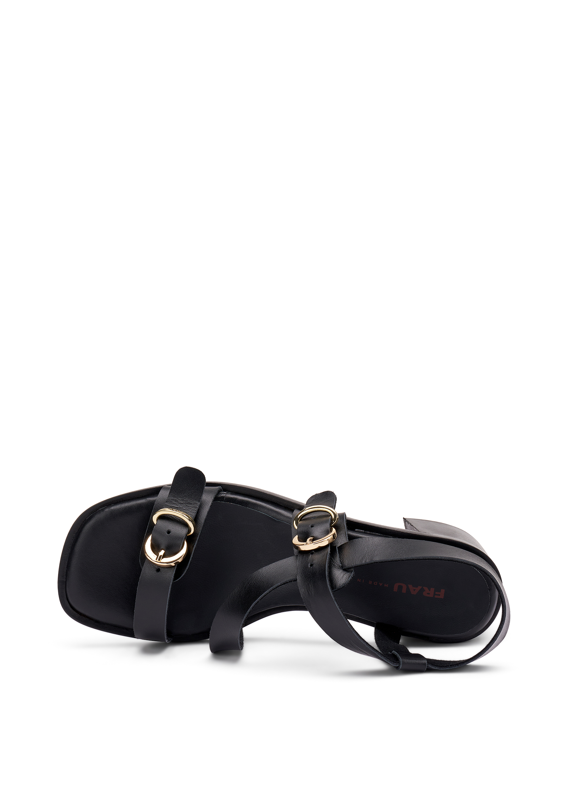 Sandali multi-strap in pelle con tacco a blocco FRAU 93M6 - immagine 5