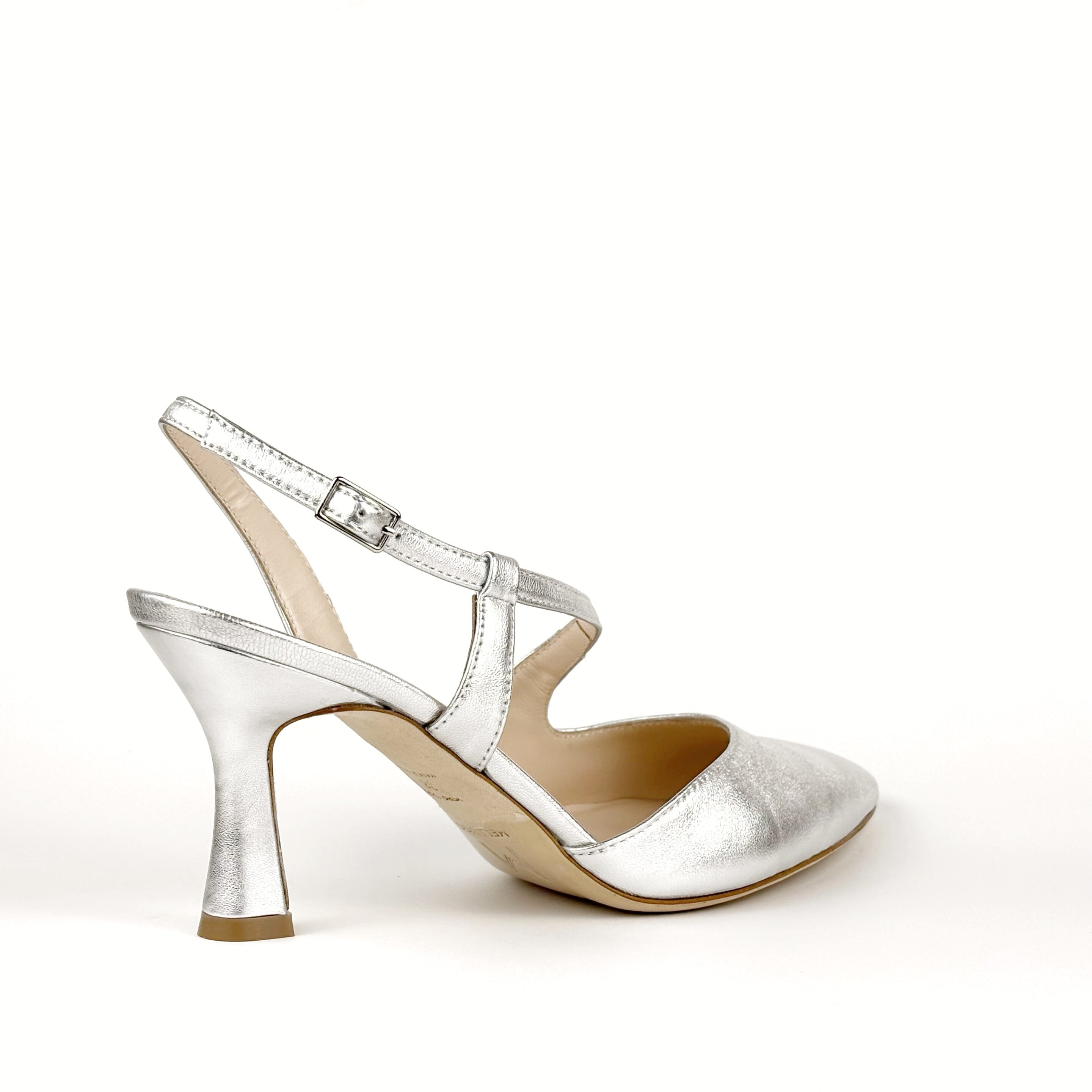 Décolleté donna slingback in pelle wash argento MELLUSO E1634Q - immagine 3