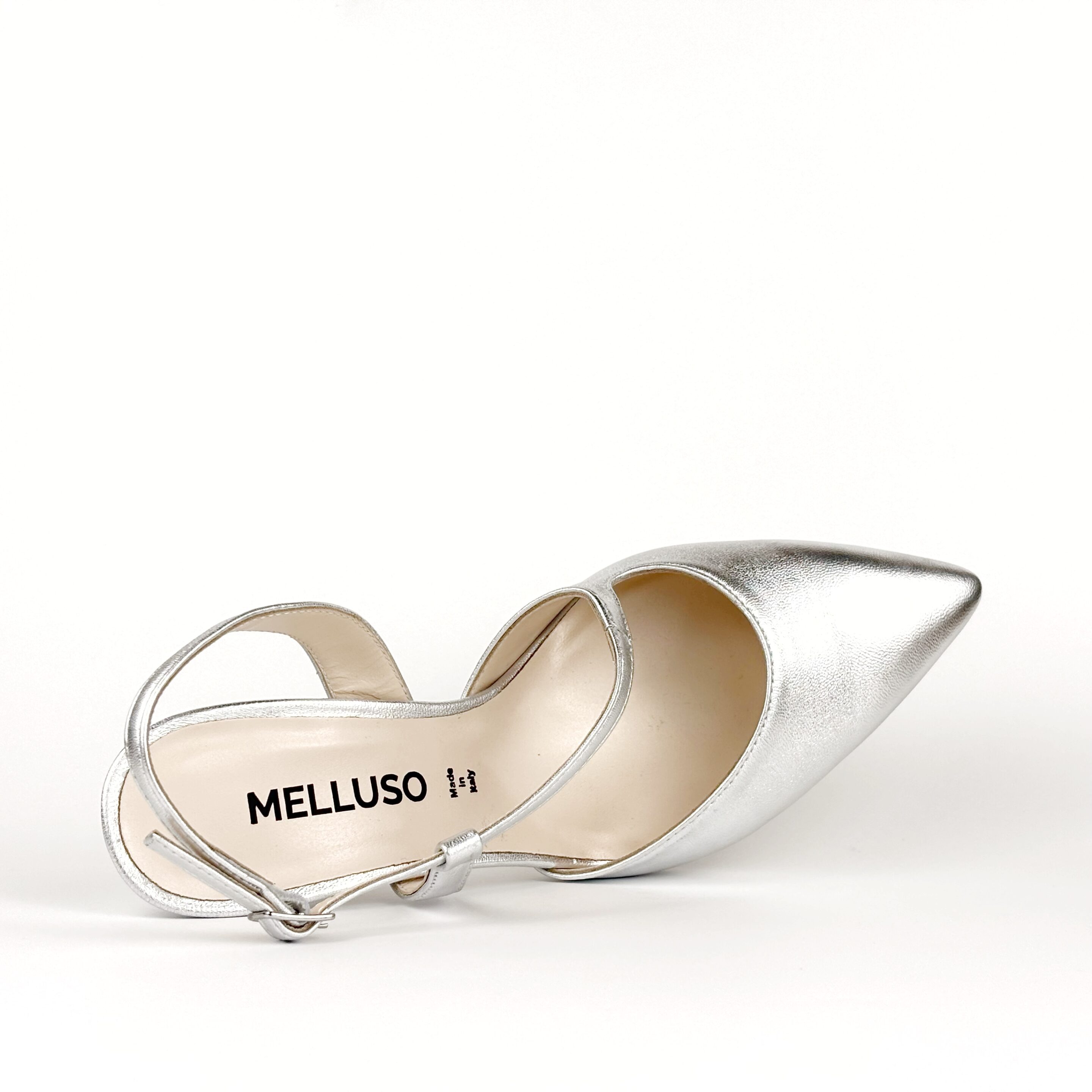 Décolleté donna slingback in pelle wash argento MELLUSO E1634Q - immagine 4