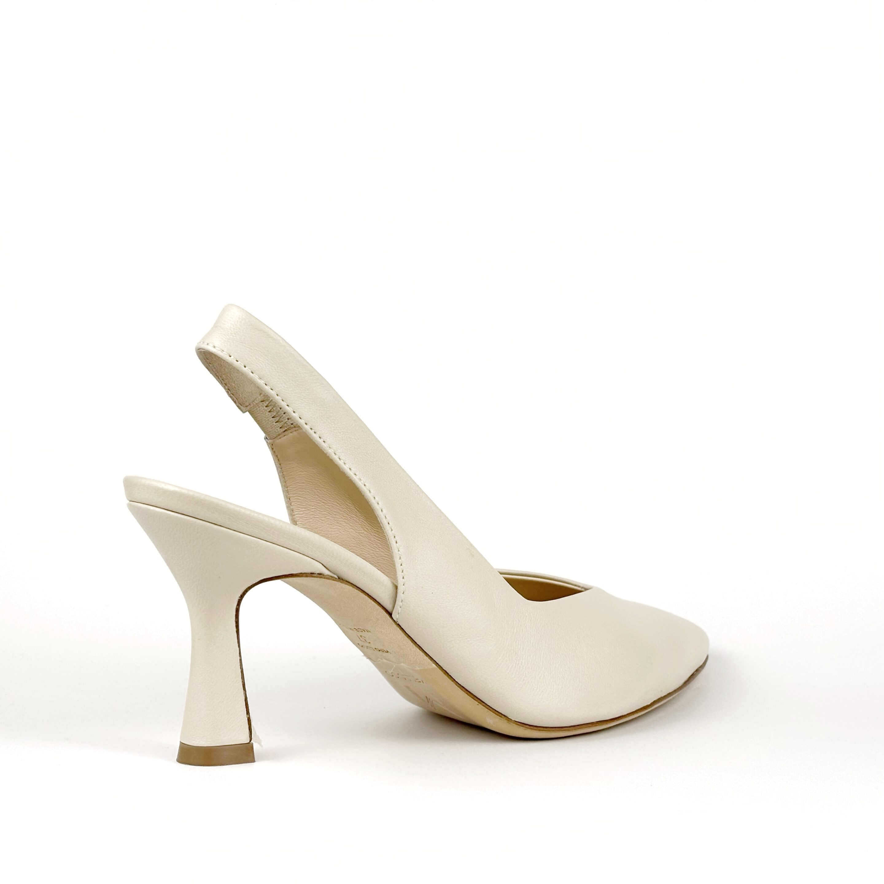 Décolleté donna slingback in pelle bianco milk MELLUSO D168Q - immagine 4