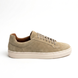 Sneakers basic in pelle scamosciata  avena  FRAU 29B1