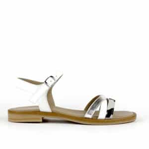Sandalo in pelle FIOREVA - bianco  nastia