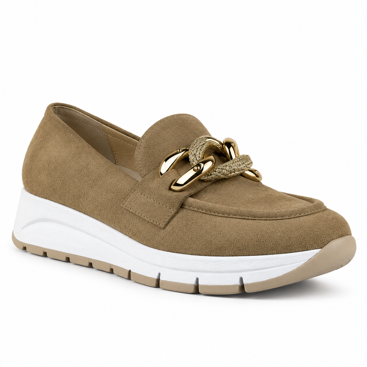 Melluso Mocassino Donna in Pelle Scamosciata con Catena Art: R20091 - immagine 5