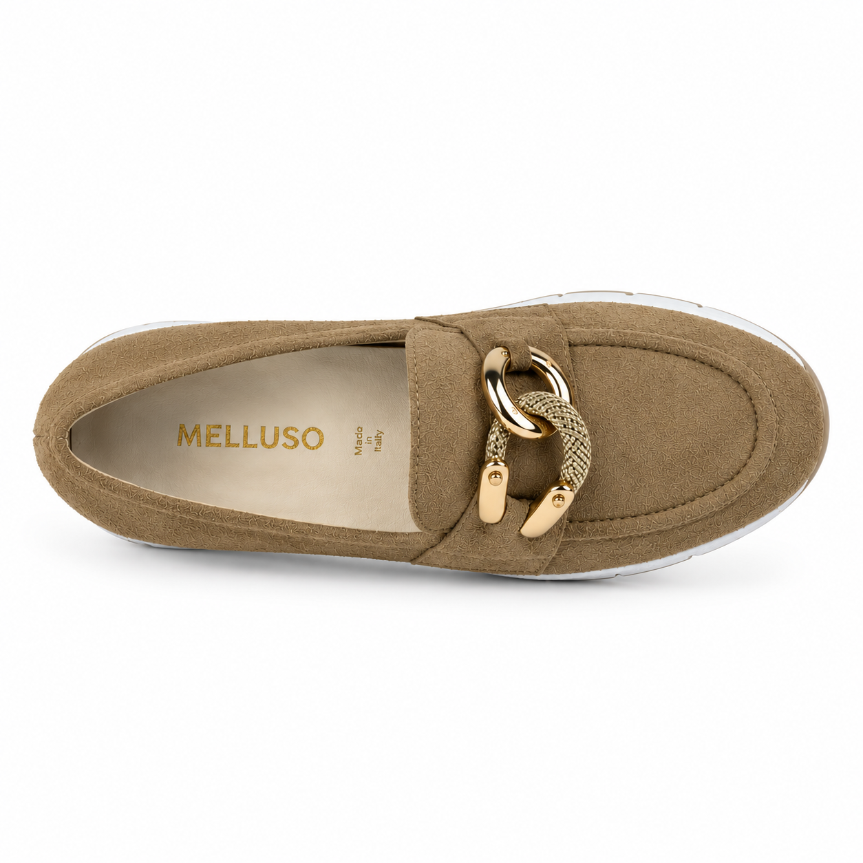 Melluso Mocassino Donna in Pelle Scamosciata con Catena Art: R20091 - immagine 3