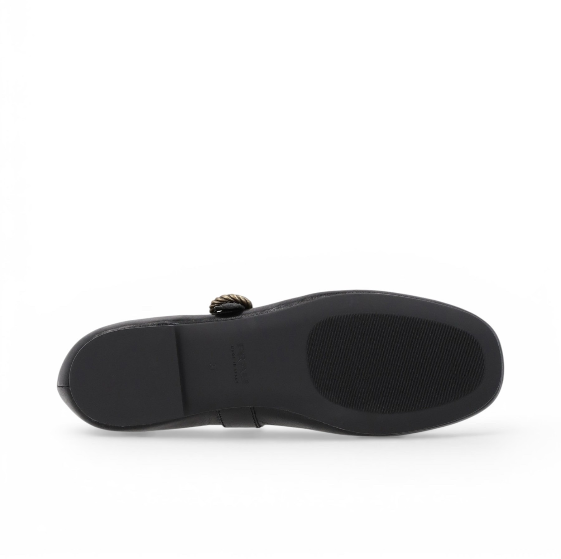 Ballerine con cinturino in pelle vintage nera FRAU ART A69S3 - immagine 2