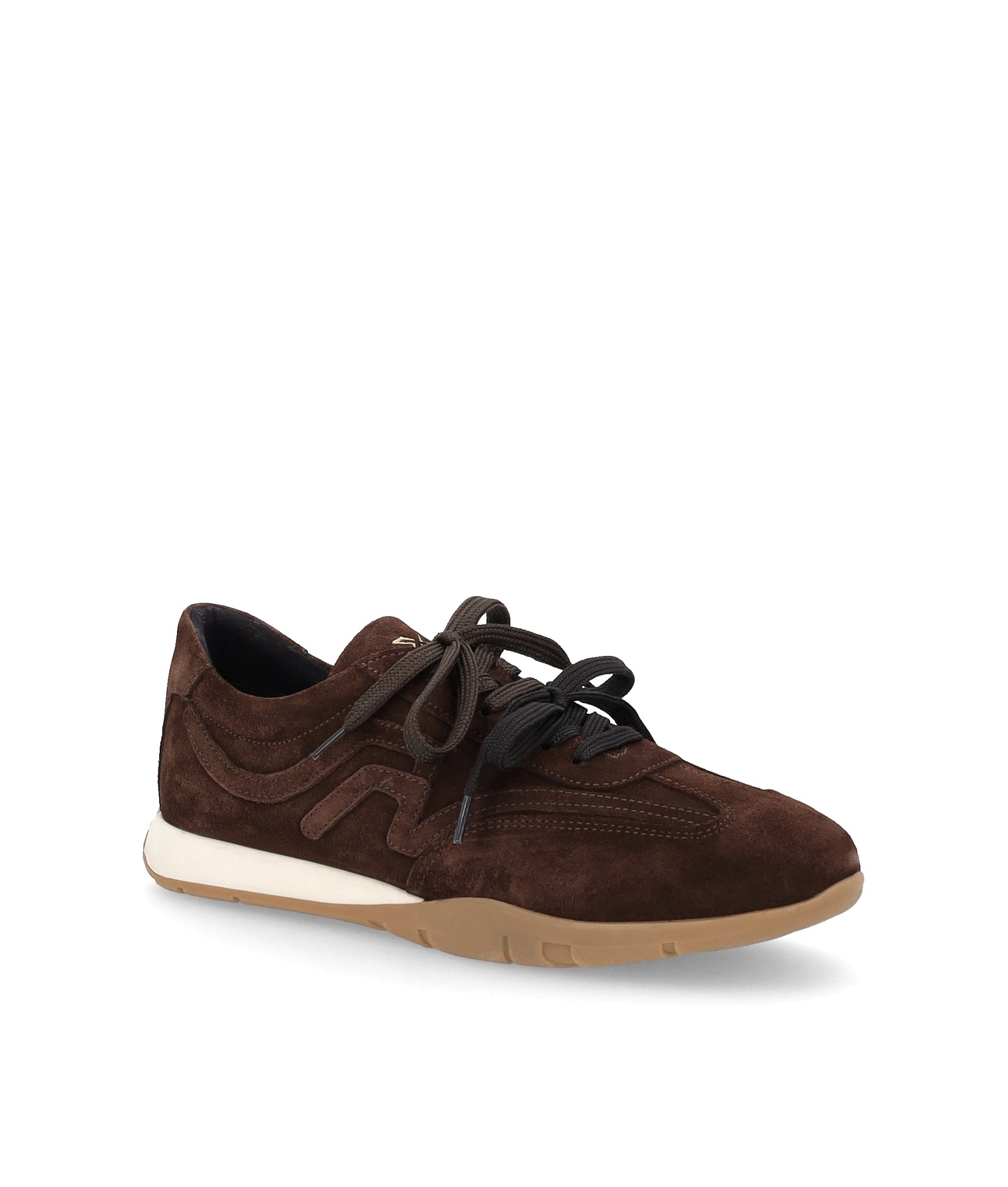 Sneaker in camoscio Fondente con lacci a contrasto FRAU X813 - immagine 5