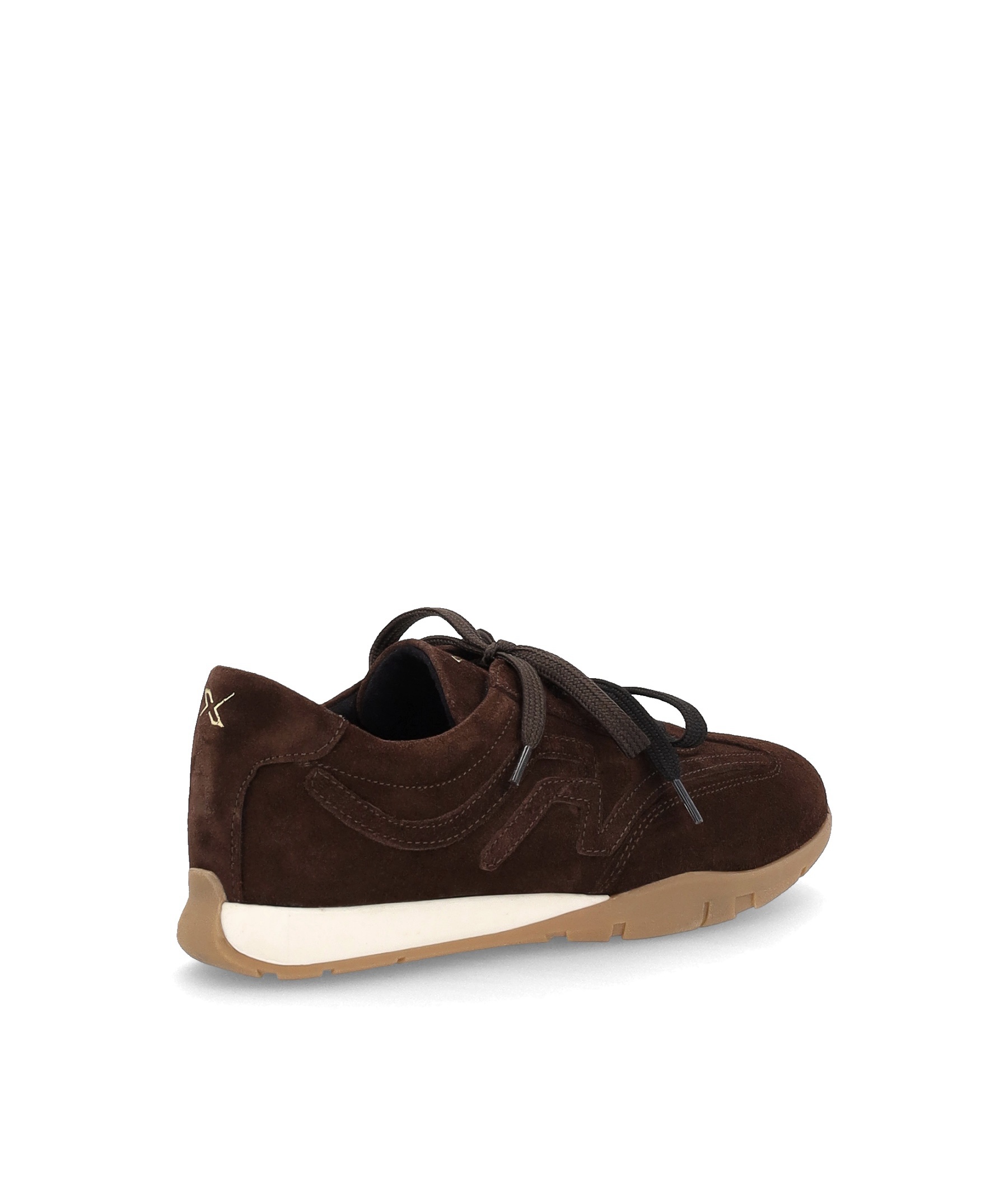 Sneaker in camoscio Fondente con lacci a contrasto FRAU X813 - immagine 2