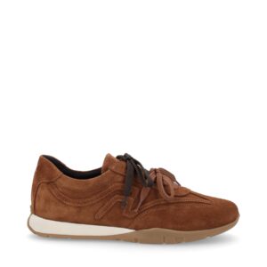 Sneaker in camoscio Sigaro con lacci a contrasto  FRAU X813