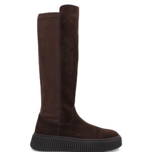 STIVALI SPORTY-CASUAL DONNA IN PELLE SCAMOSCIATA MARRONE - FRAU Art: A40C4