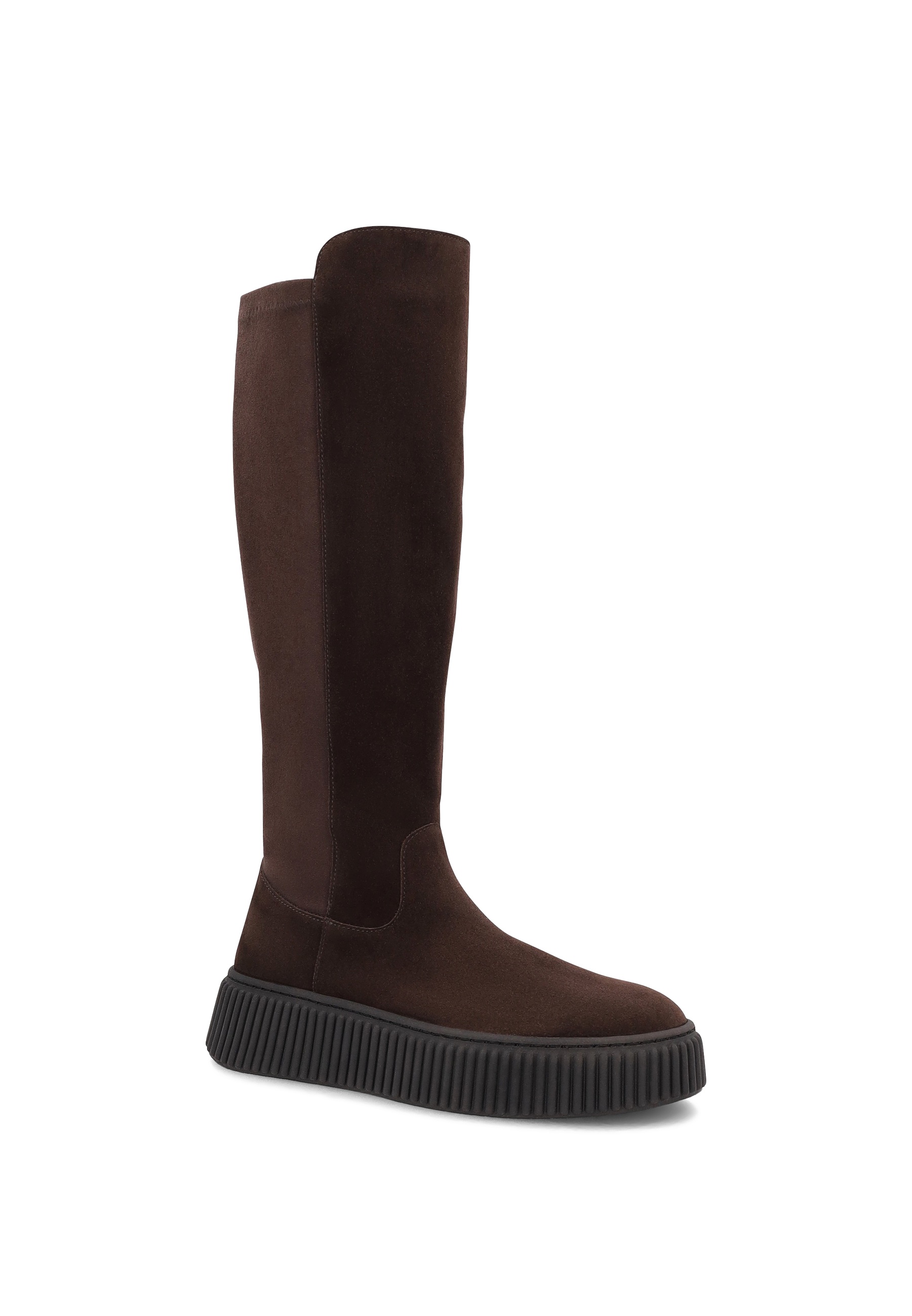 STIVALI SPORTY-CASUAL DONNA IN PELLE SCAMOSCIATA MARRONE - FRAU Art: A40C4 - immagine 2